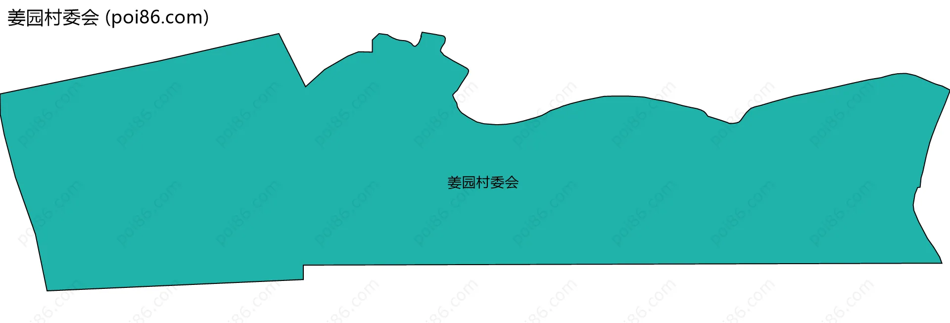 姜园村委会边界地图