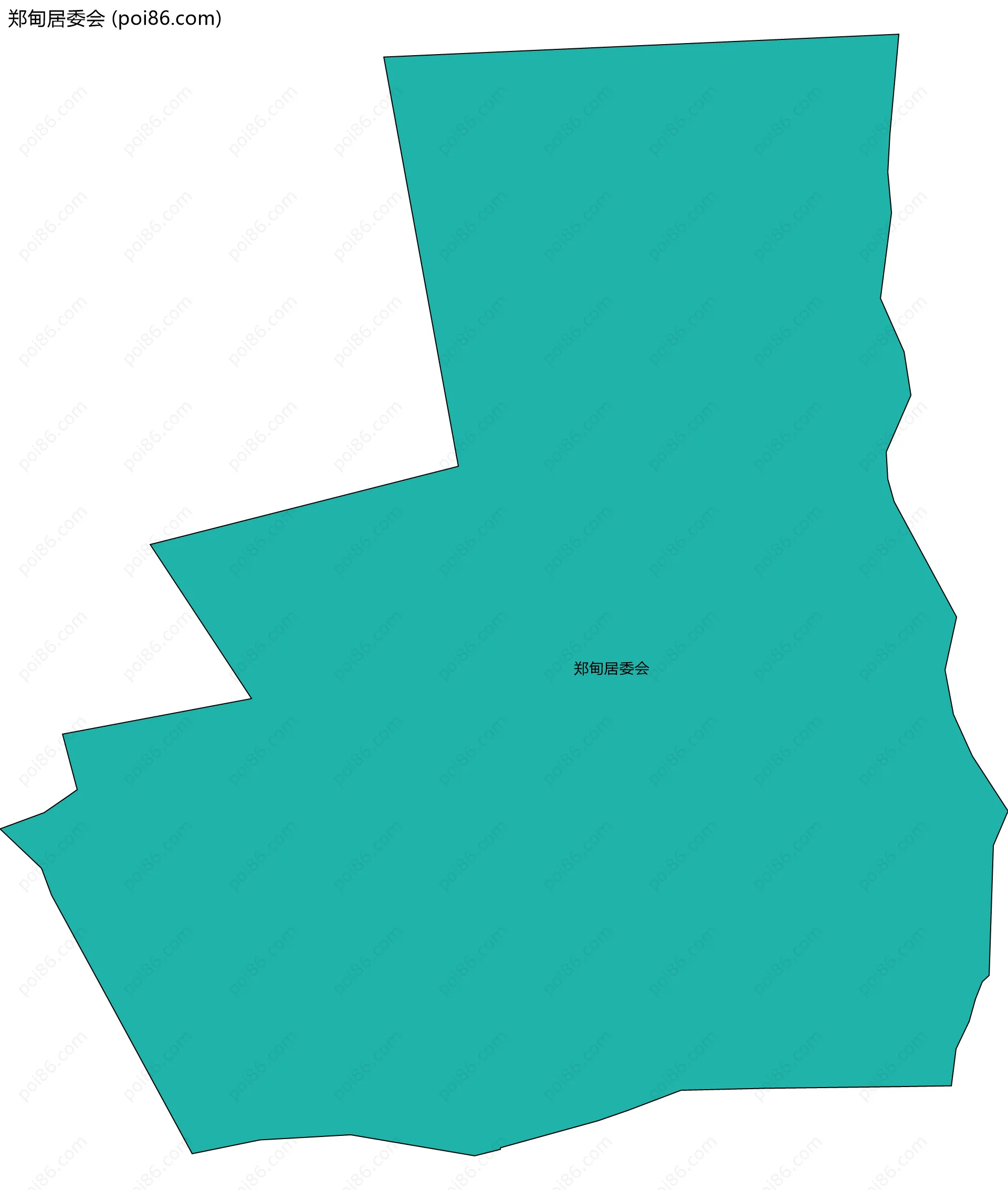 郑甸居委会边界地图