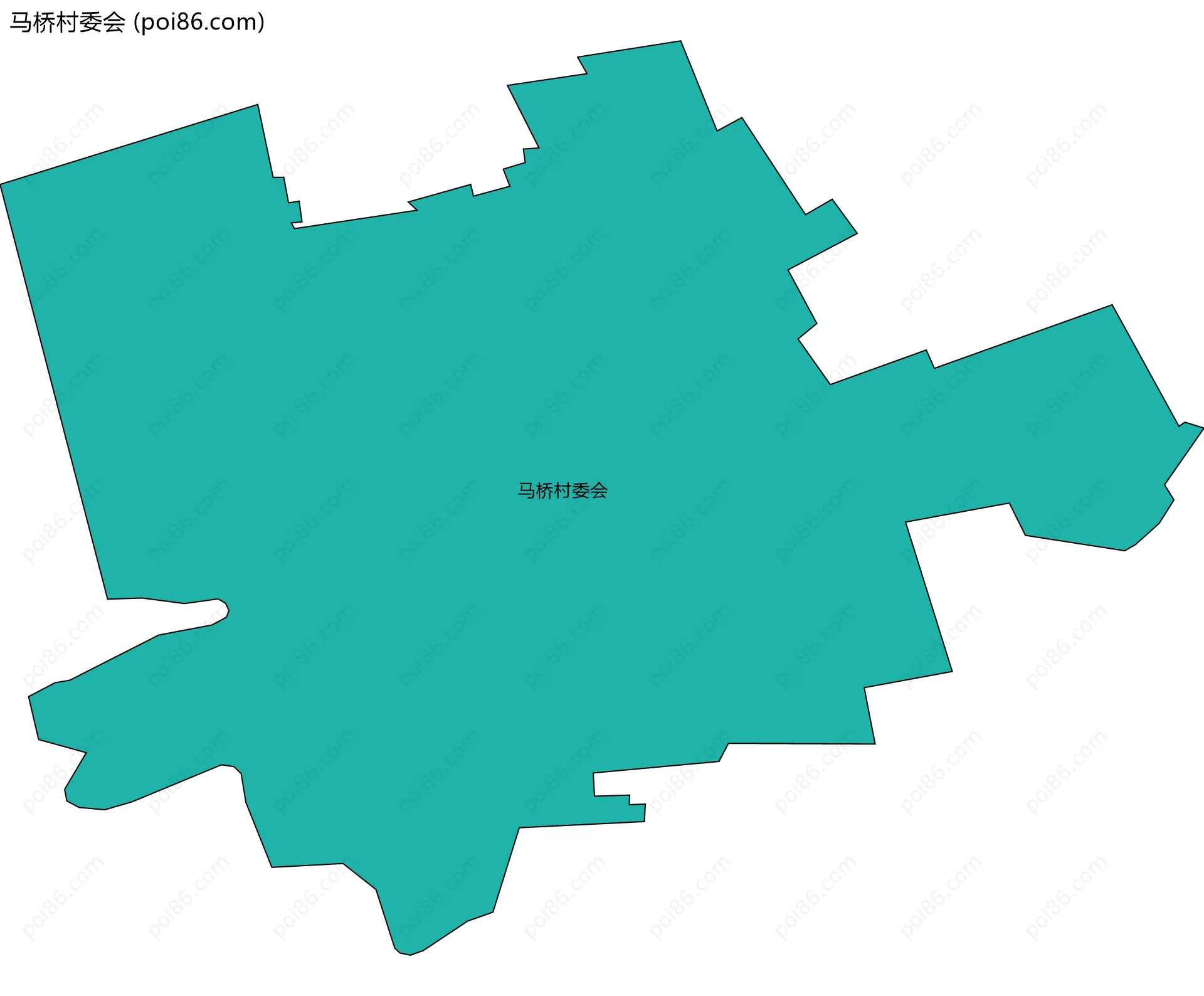 马桥村委会边界地图