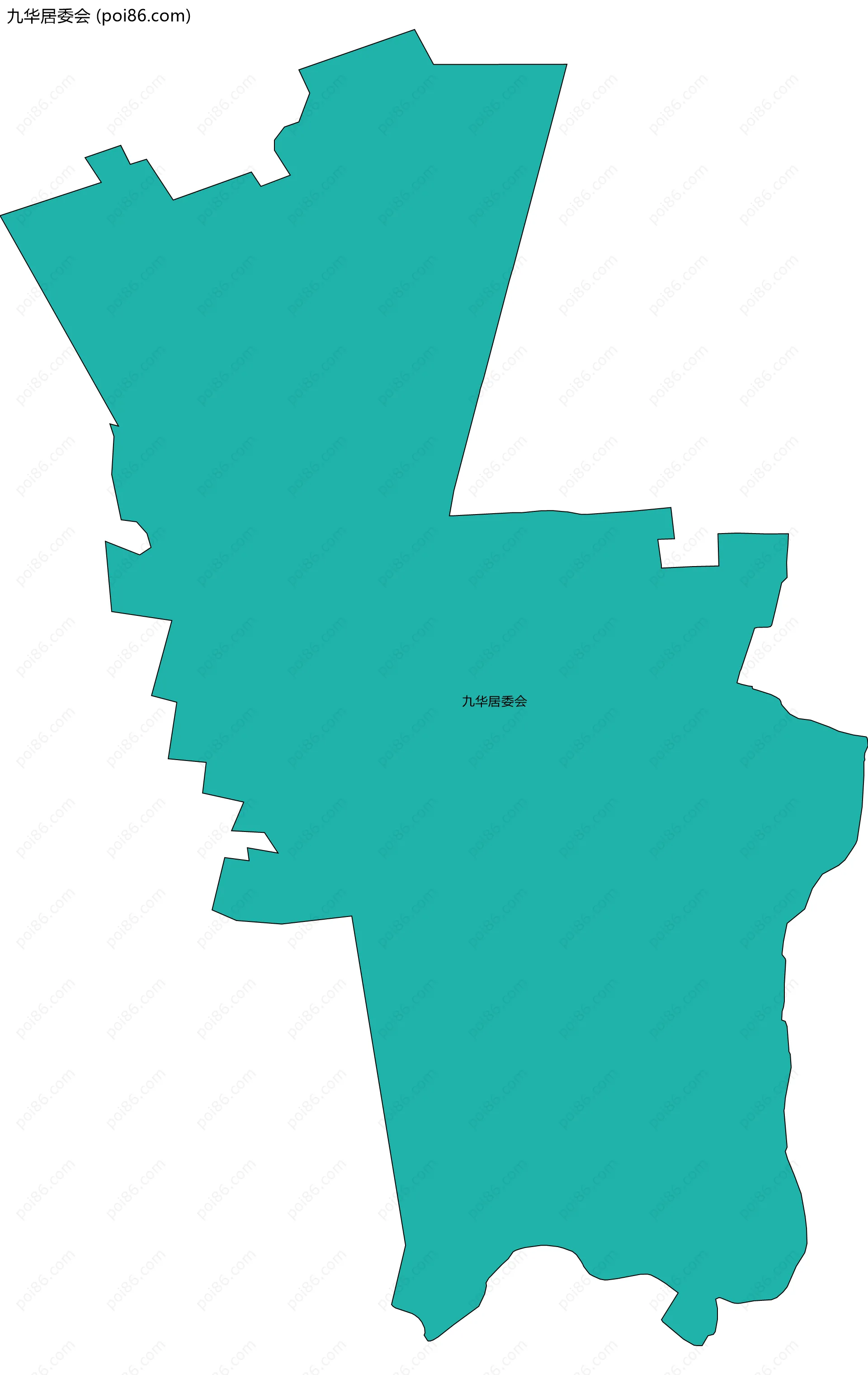 九华居委会边界地图