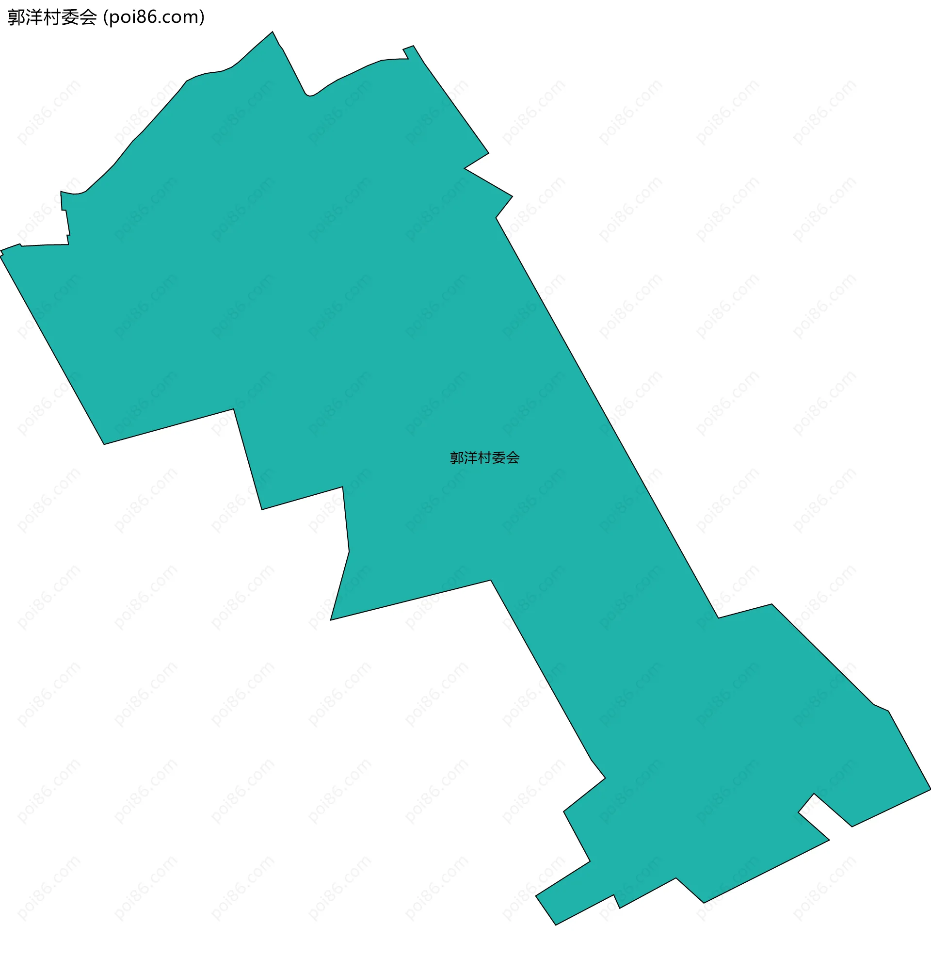 郭洋村委会边界地图