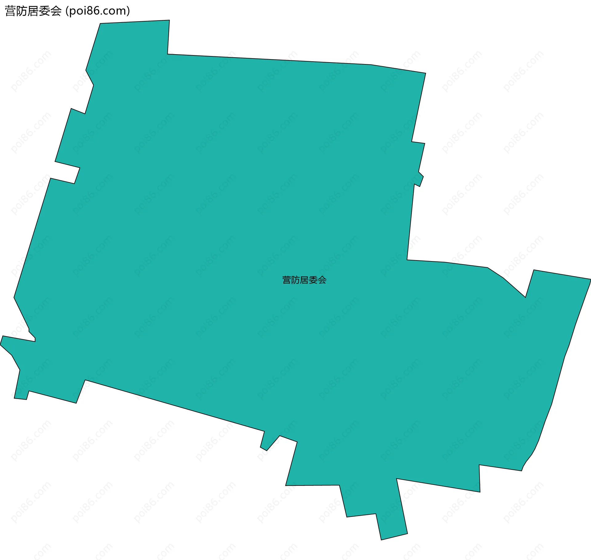 营防居委会边界地图