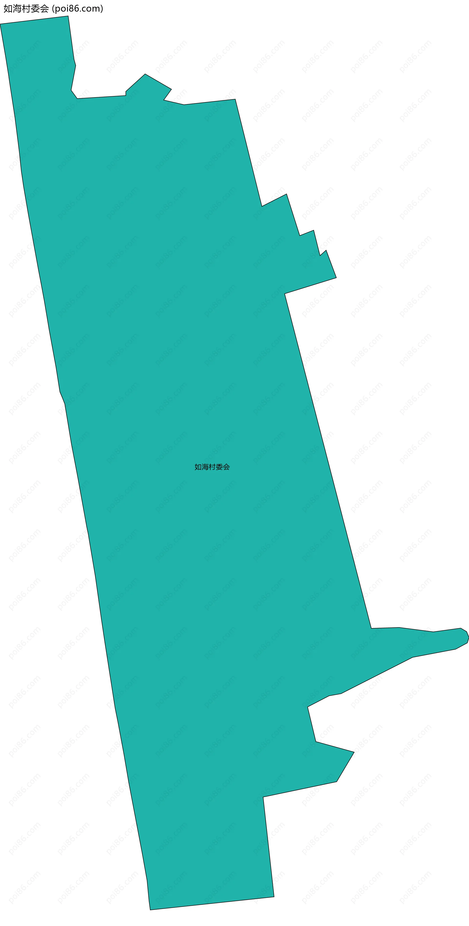 如海村委会边界地图