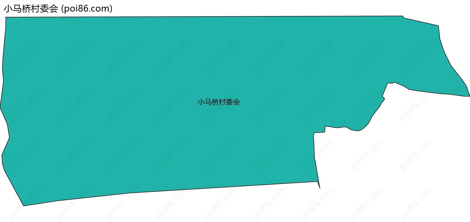 小马桥村委会边界地图