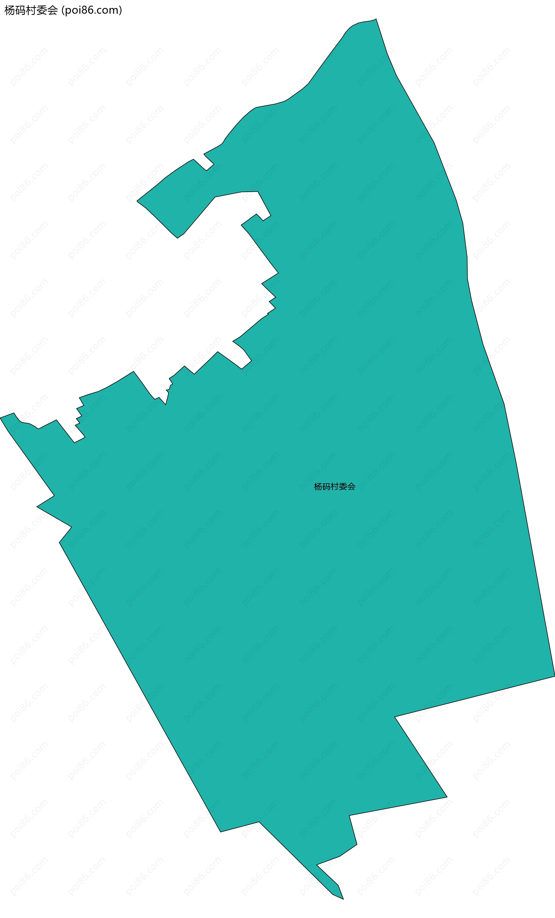 杨码村委会边界地图