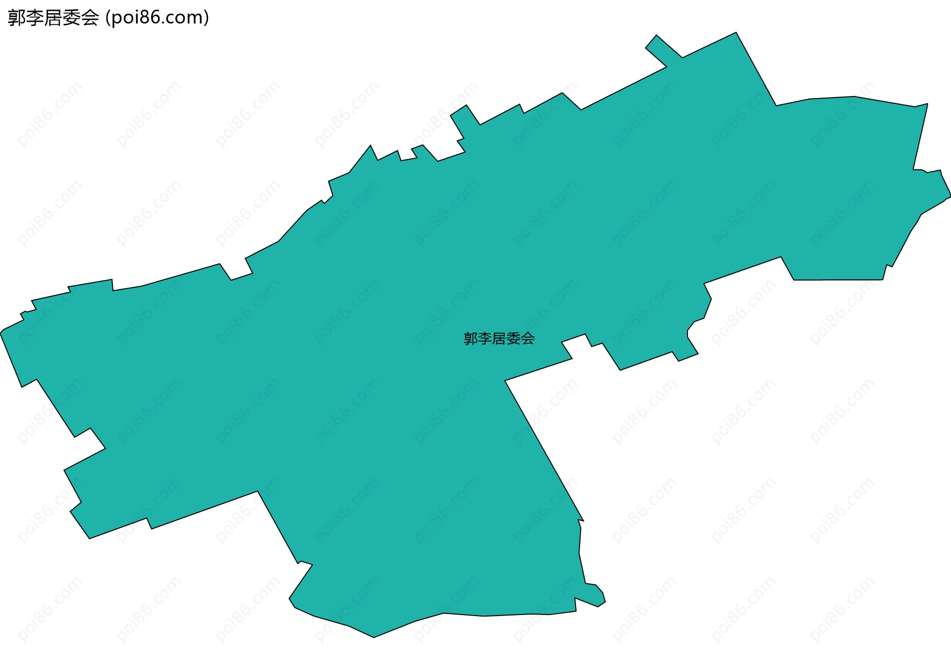 郭李居委会边界地图
