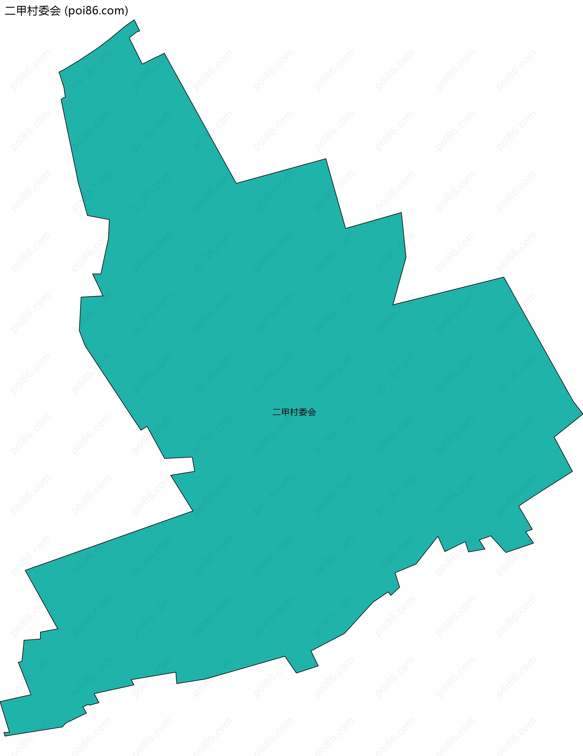 二甲村委会边界地图