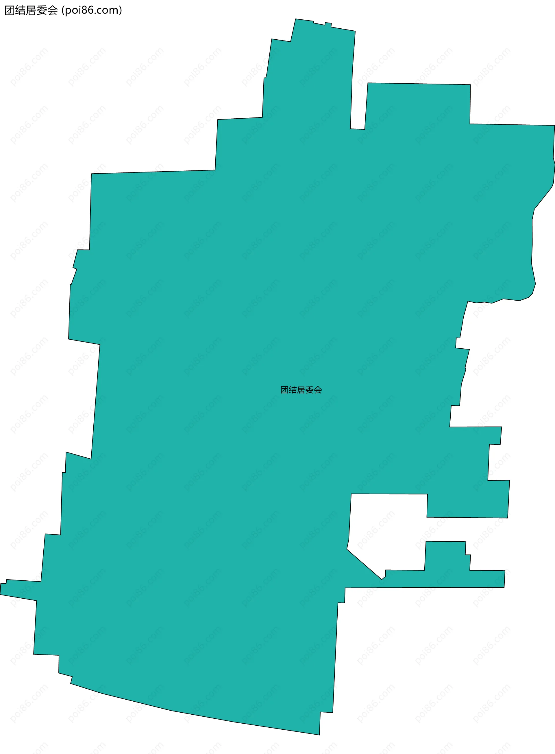 团结居委会边界地图
