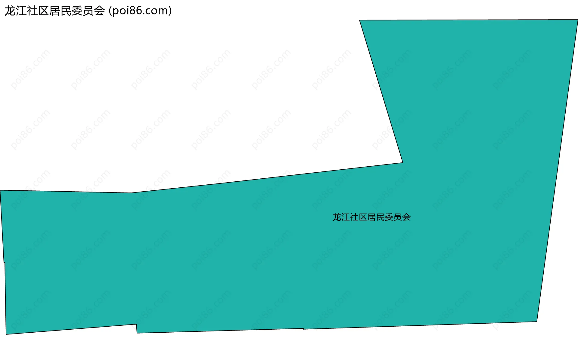 龙江社区居民委员会边界地图