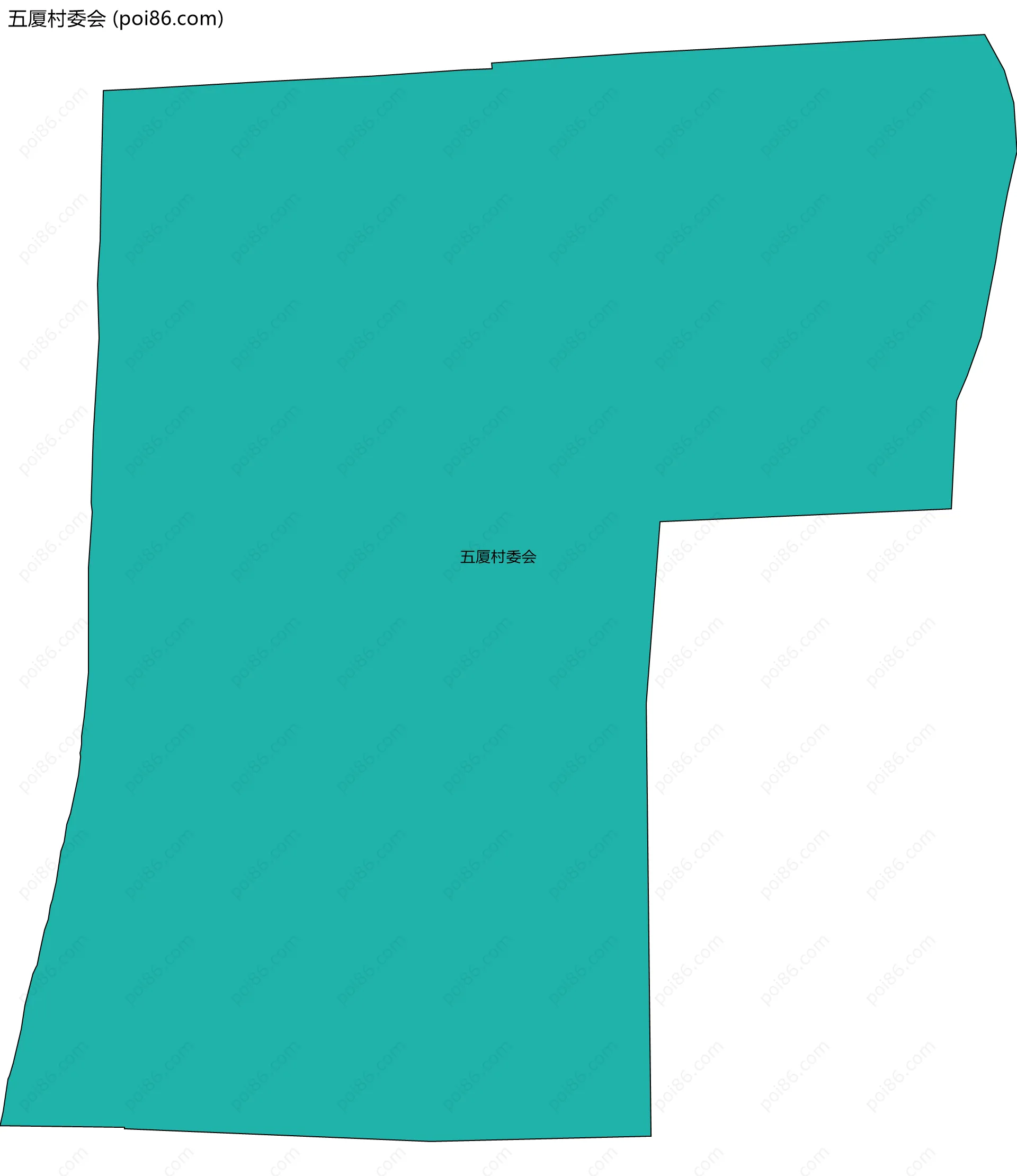 五厦村委会边界地图