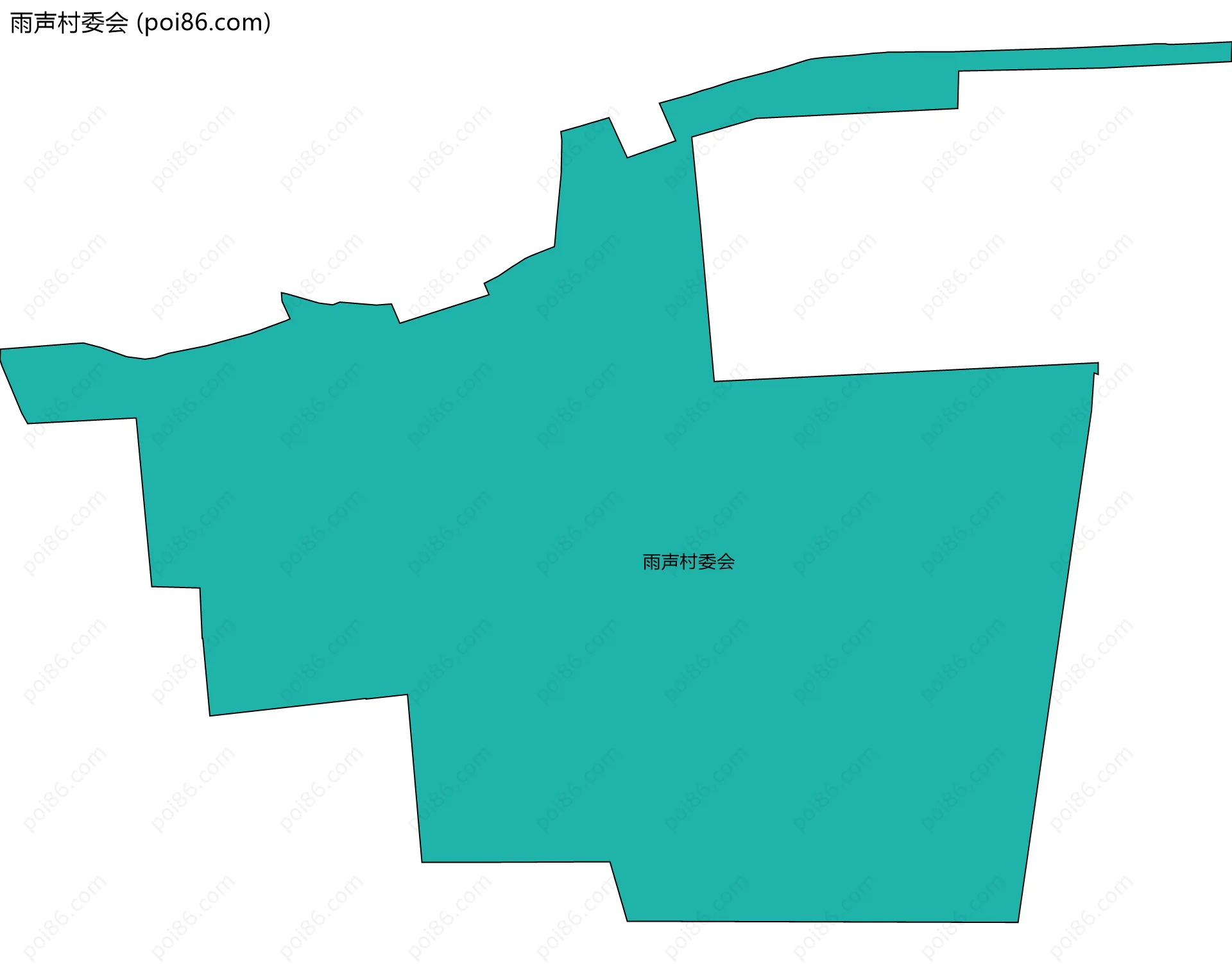 雨声村委会边界地图
