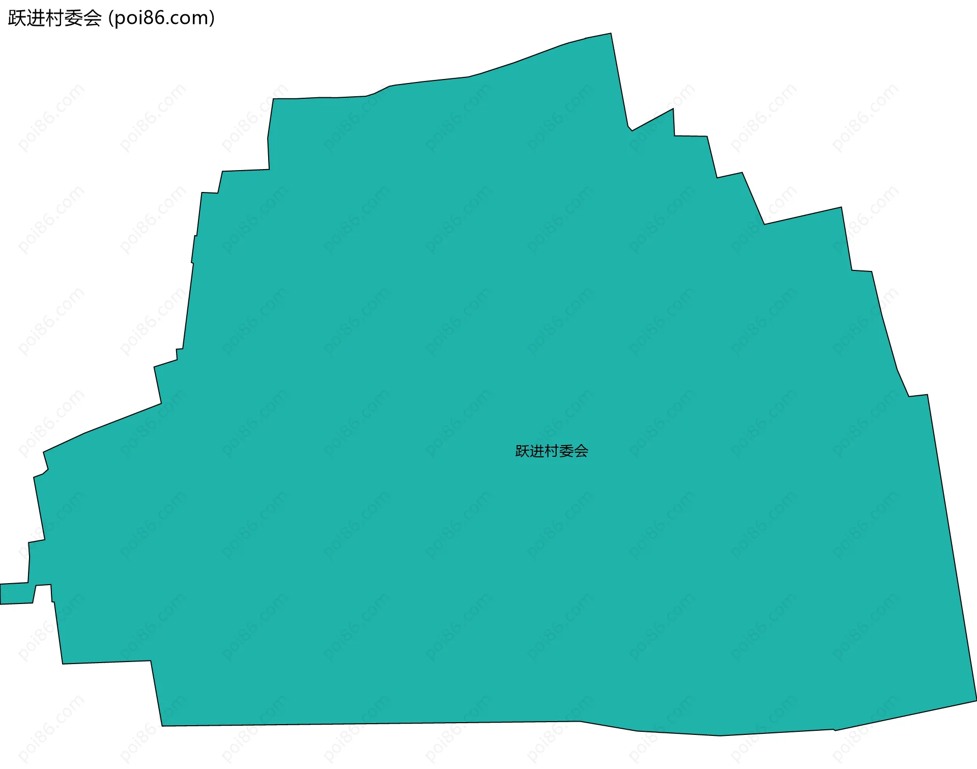 跃进村委会边界地图