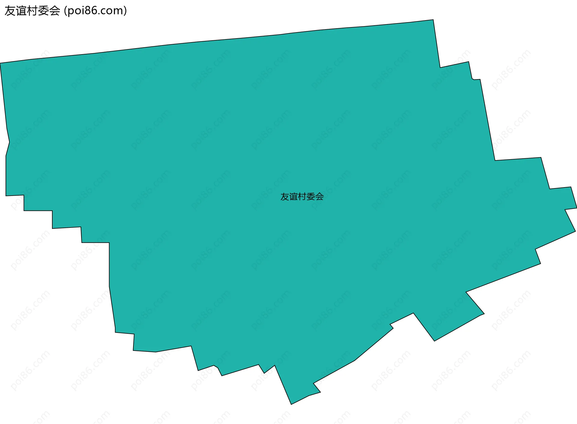 友谊村委会边界地图
