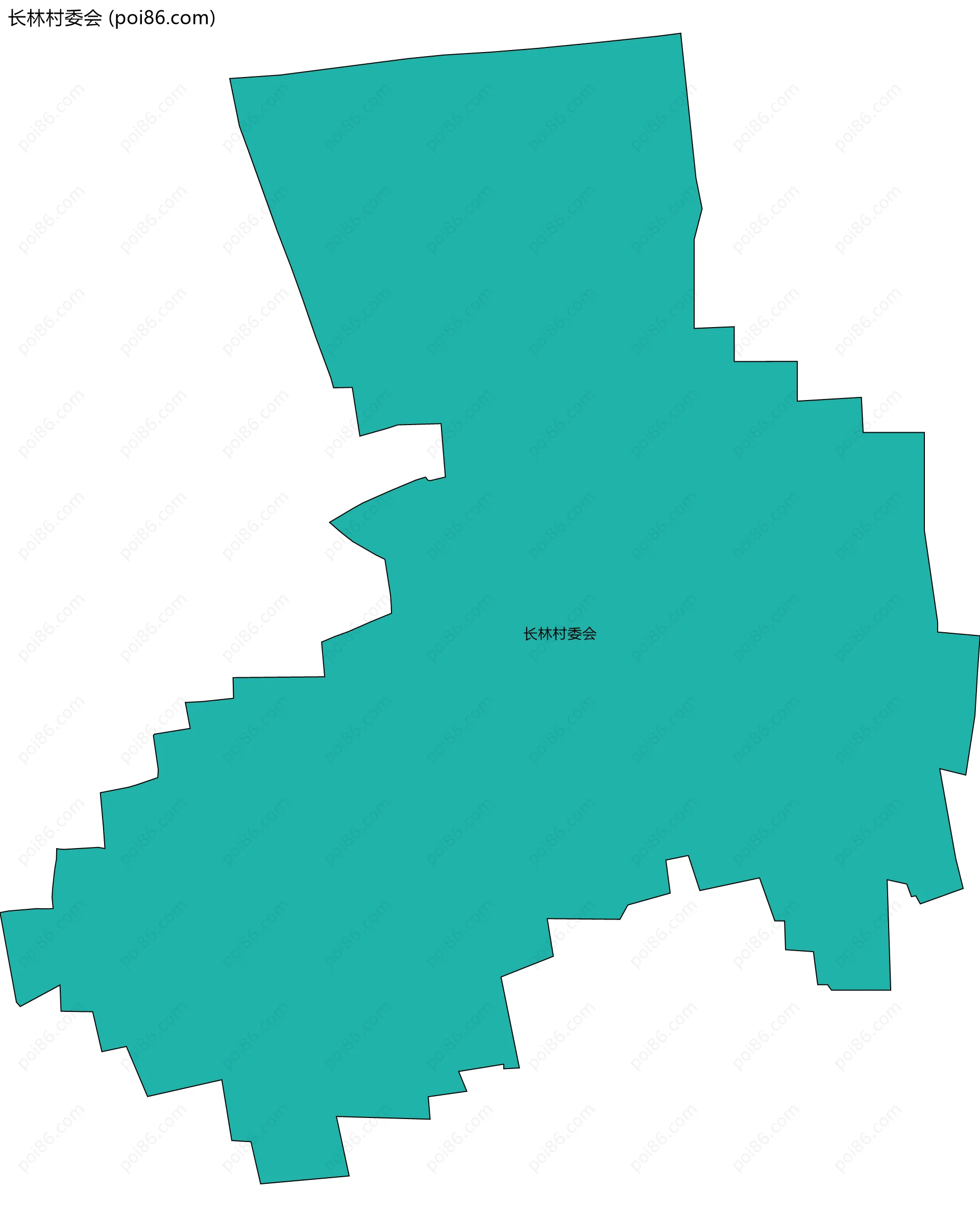 长林村委会边界地图