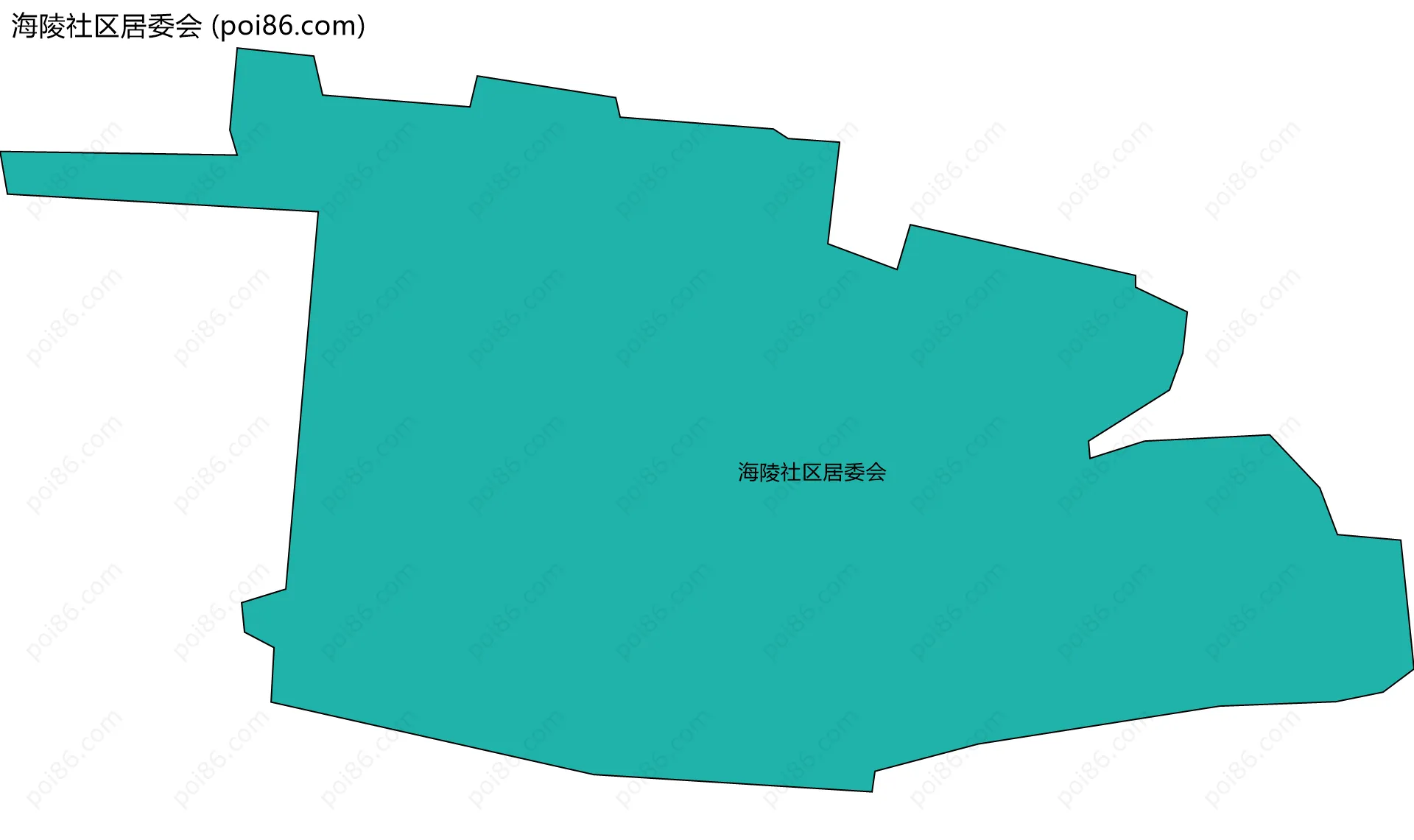 海陵社区居委会边界地图