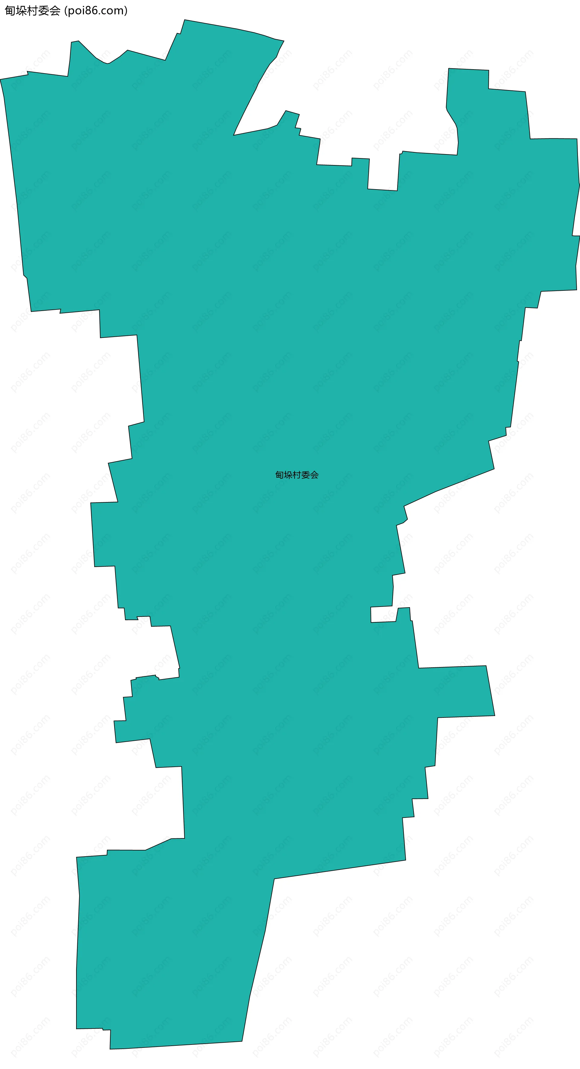 甸垛村委会边界地图