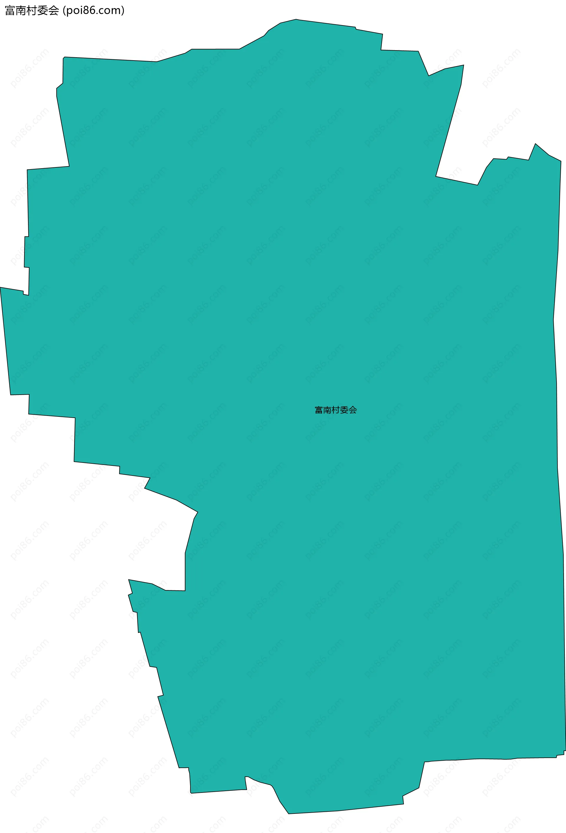 富南村委会边界地图