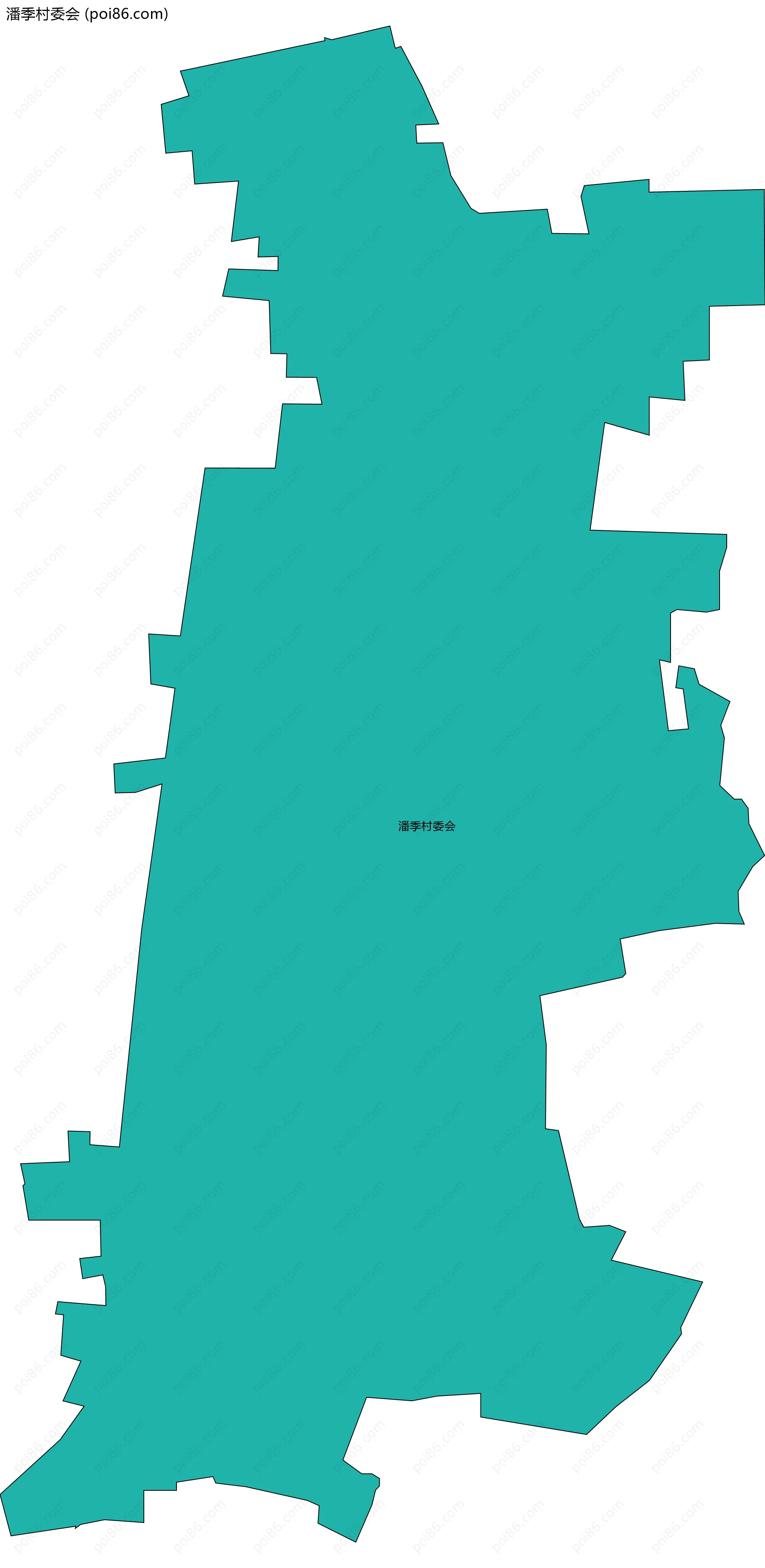 潘季村委会边界地图