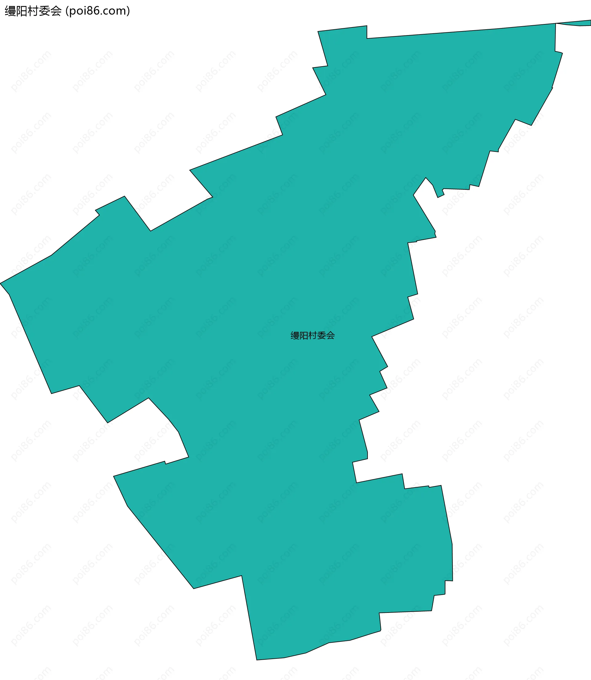 缦阳村委会边界地图