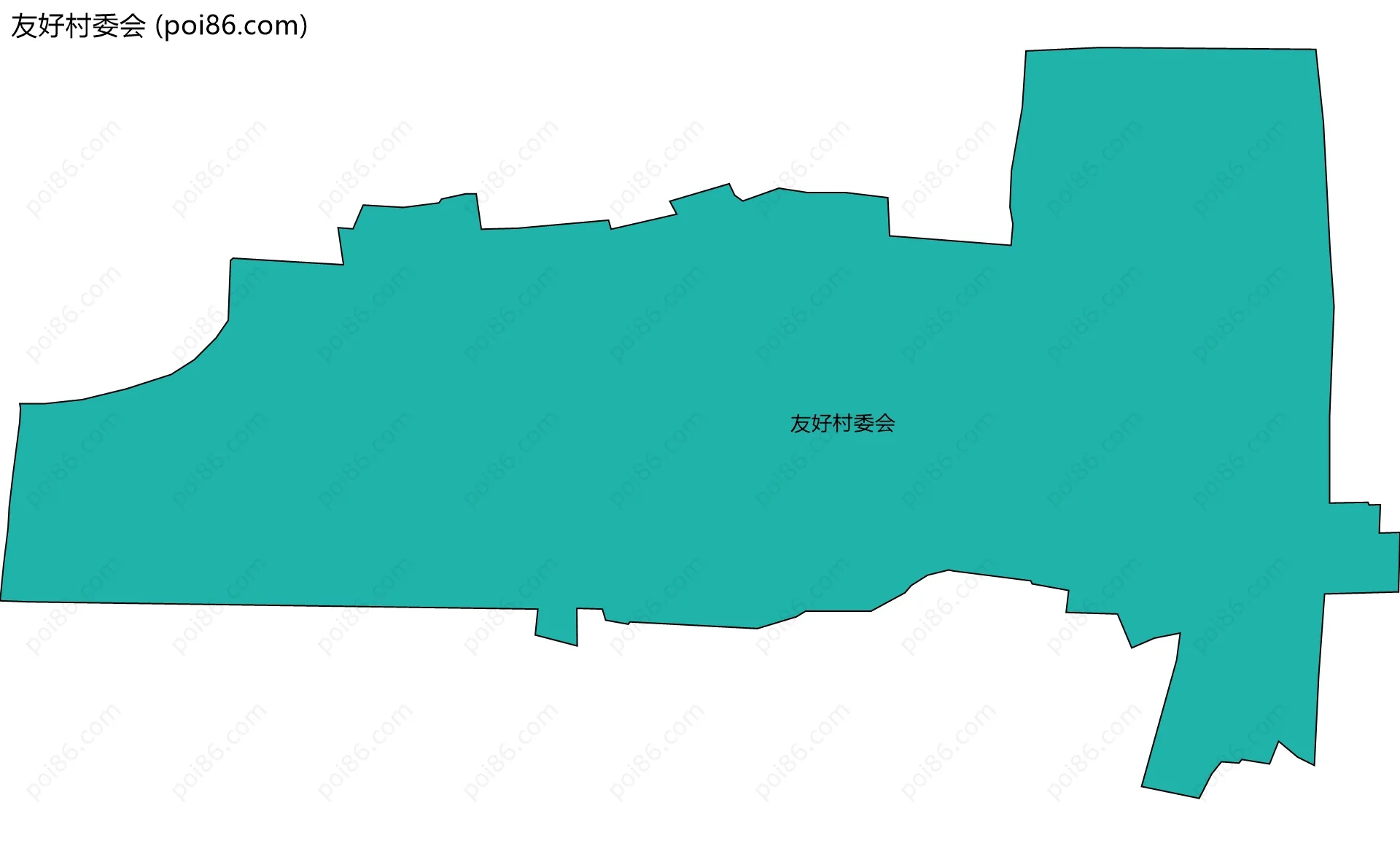友好村委会边界地图