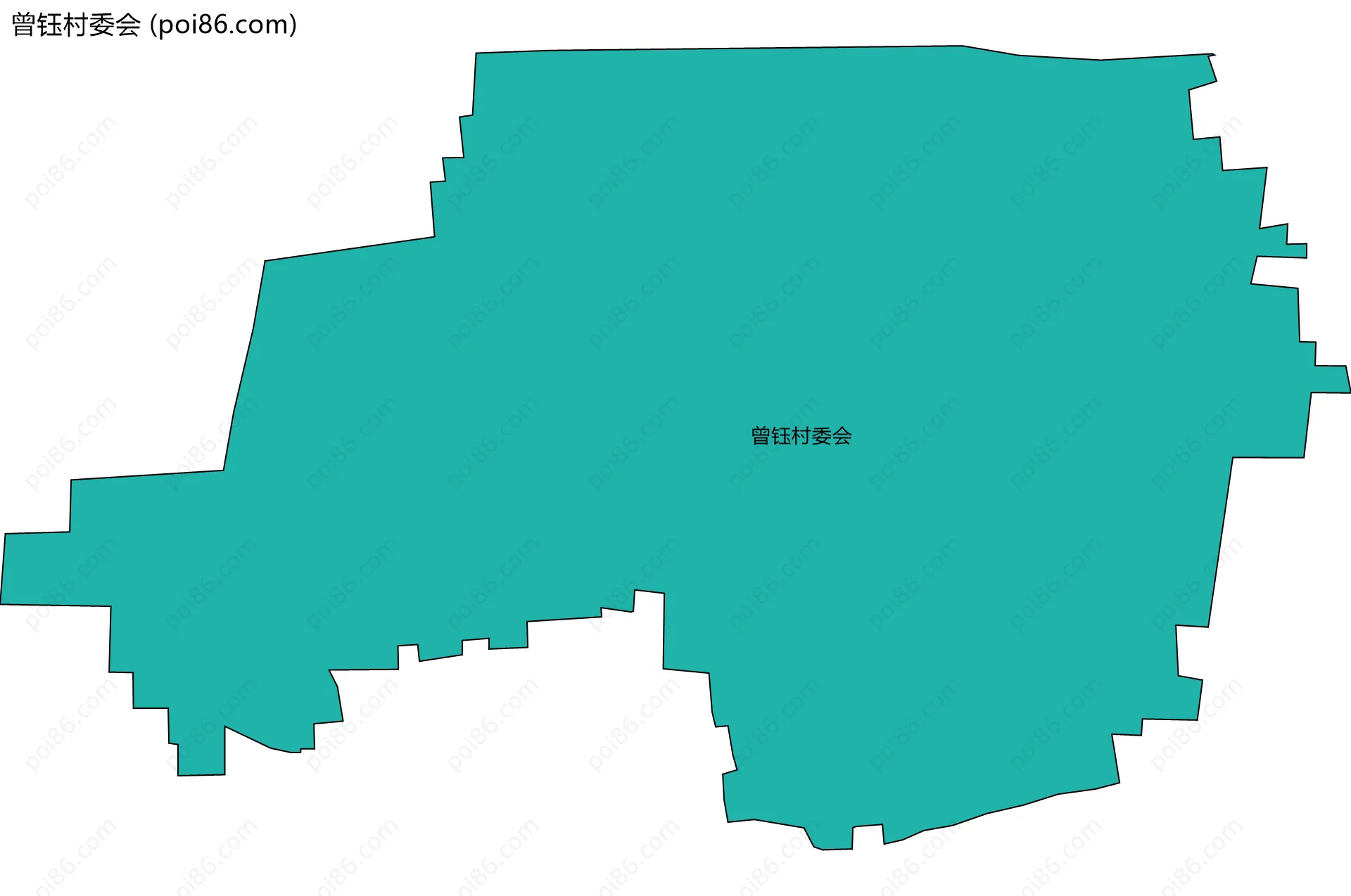 曾钰村委会边界地图