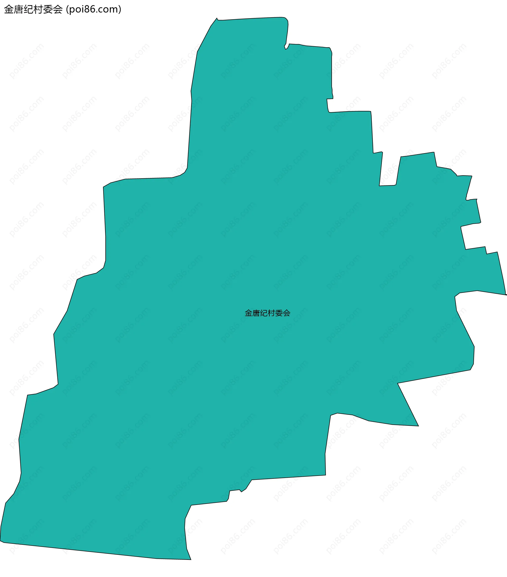 金唐纪村委会边界地图