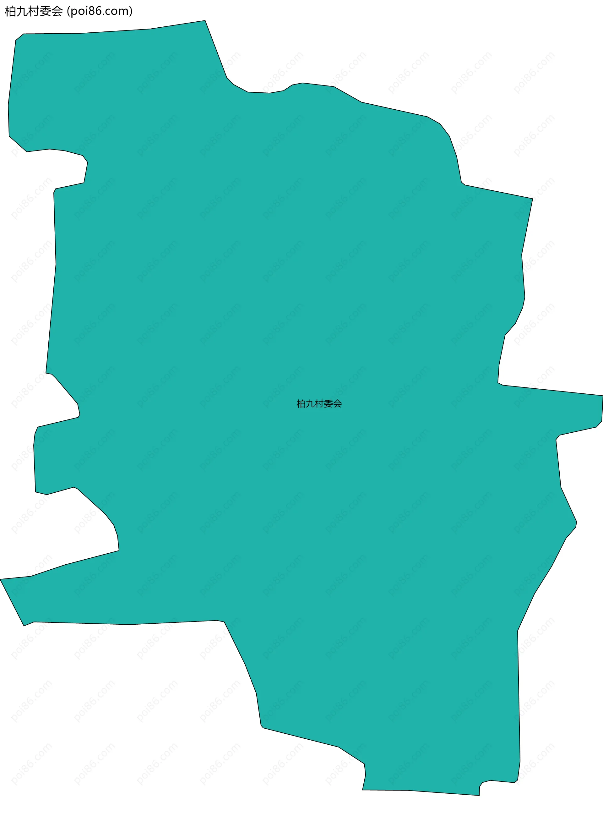 柏九村委会边界地图