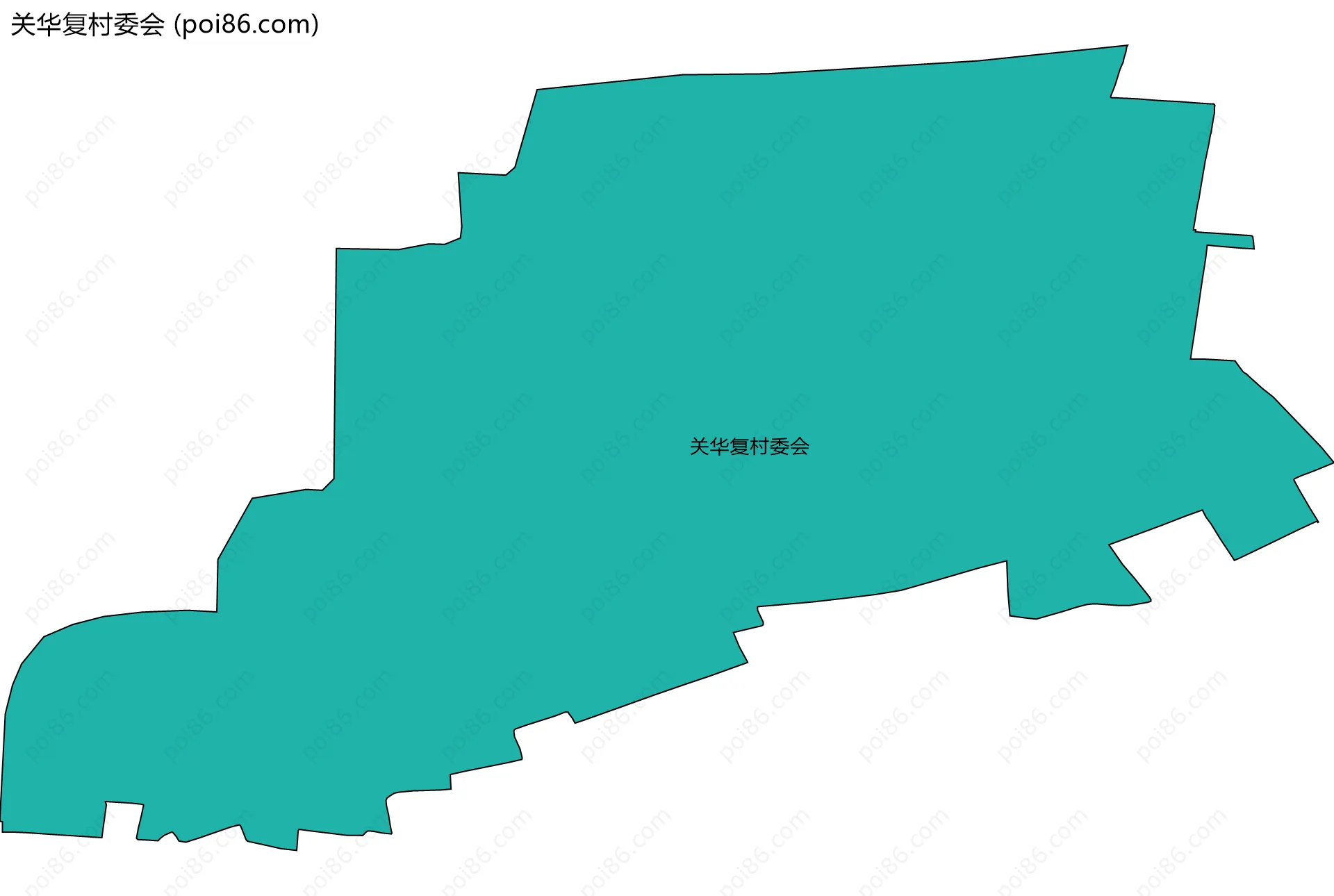 关华复村委会边界地图