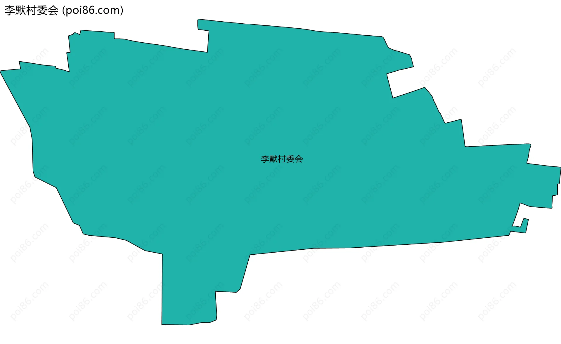 李默村委会边界地图