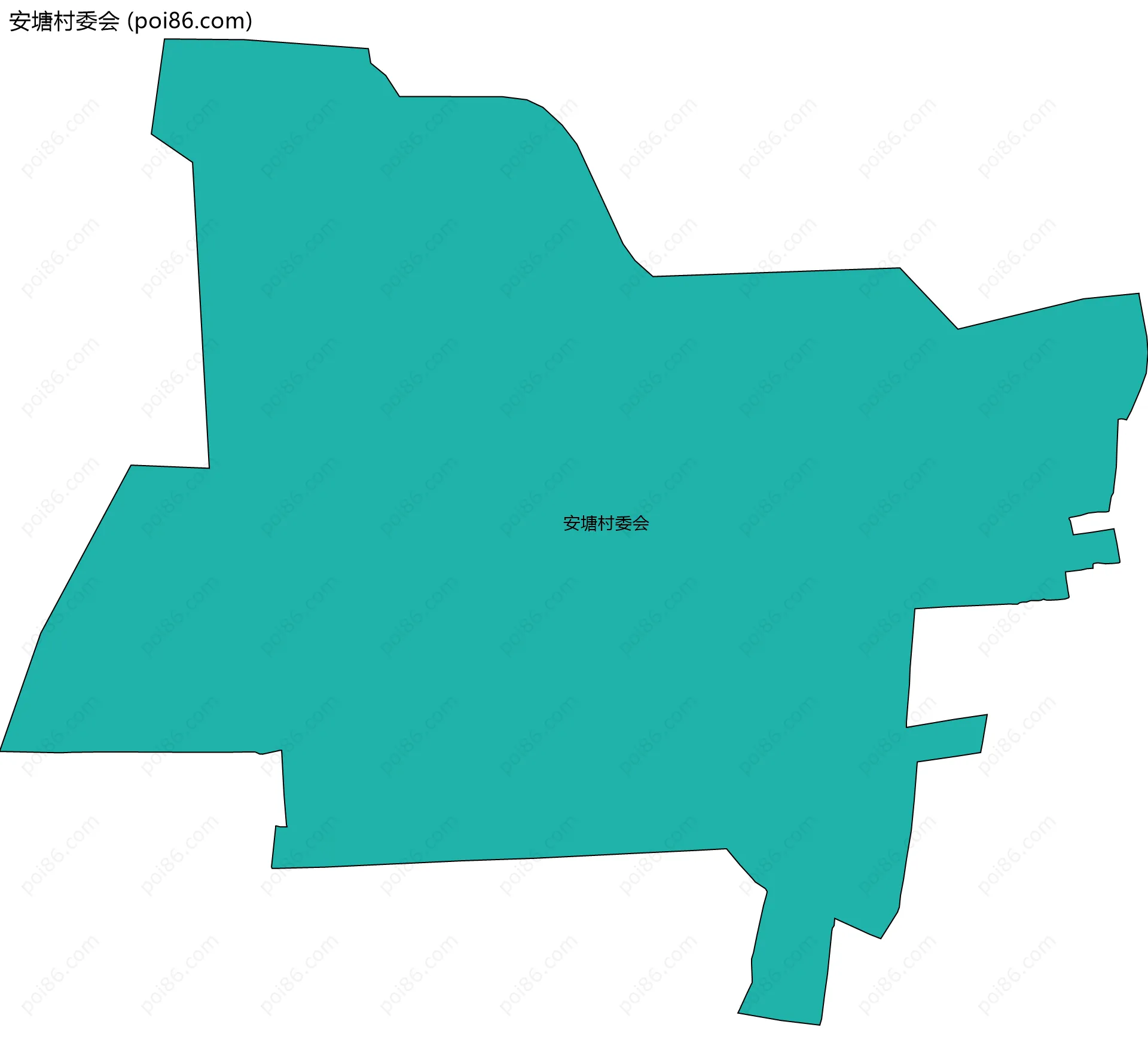 安塘村委会边界地图