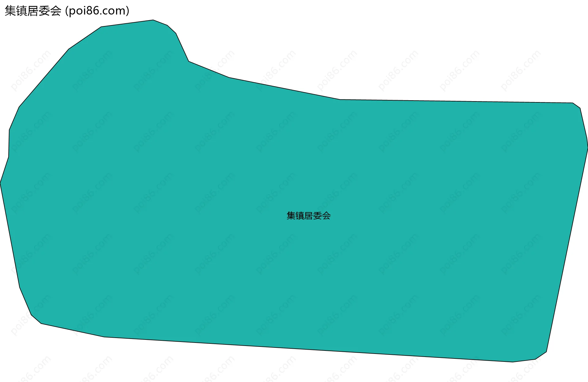 集镇居委会边界地图