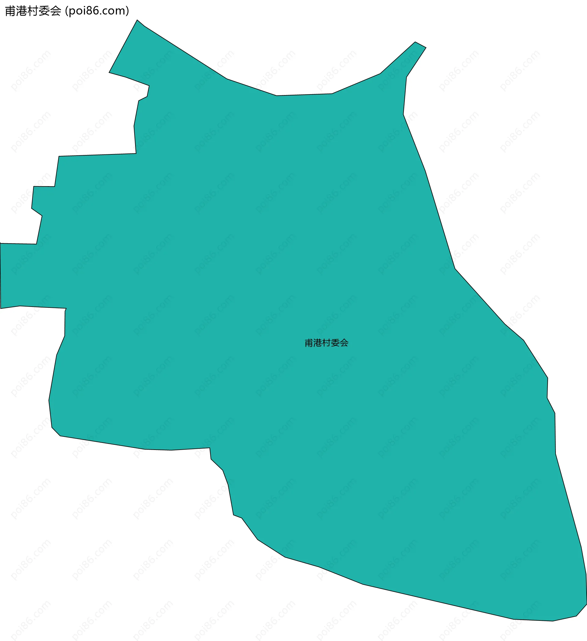 甫港村委会边界地图