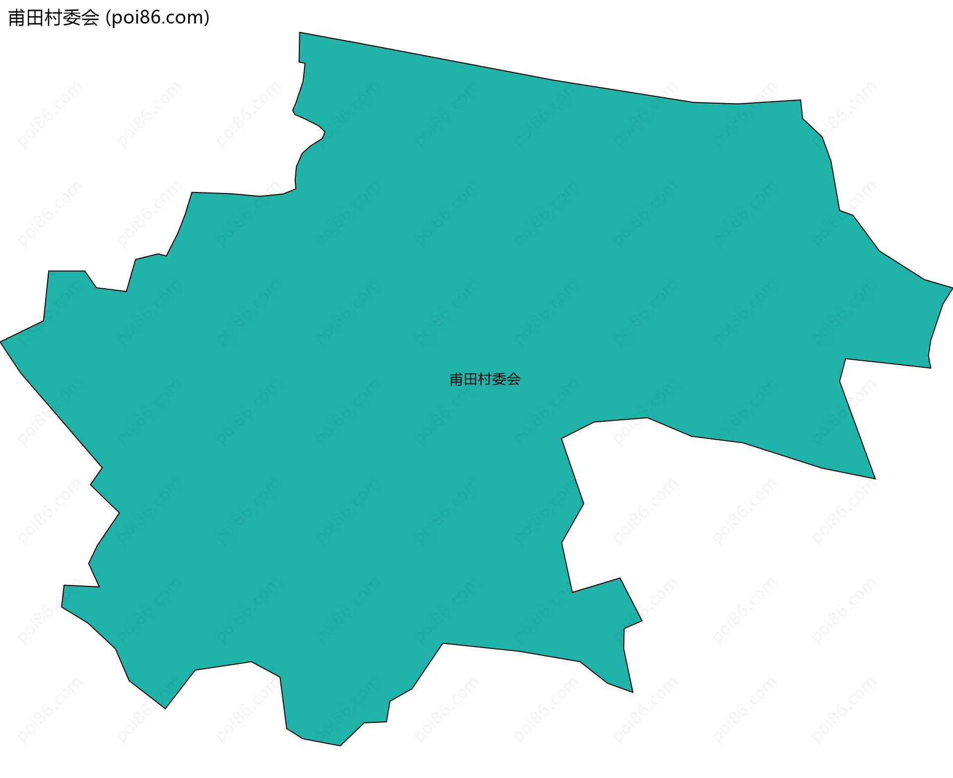 甫田村委会边界地图