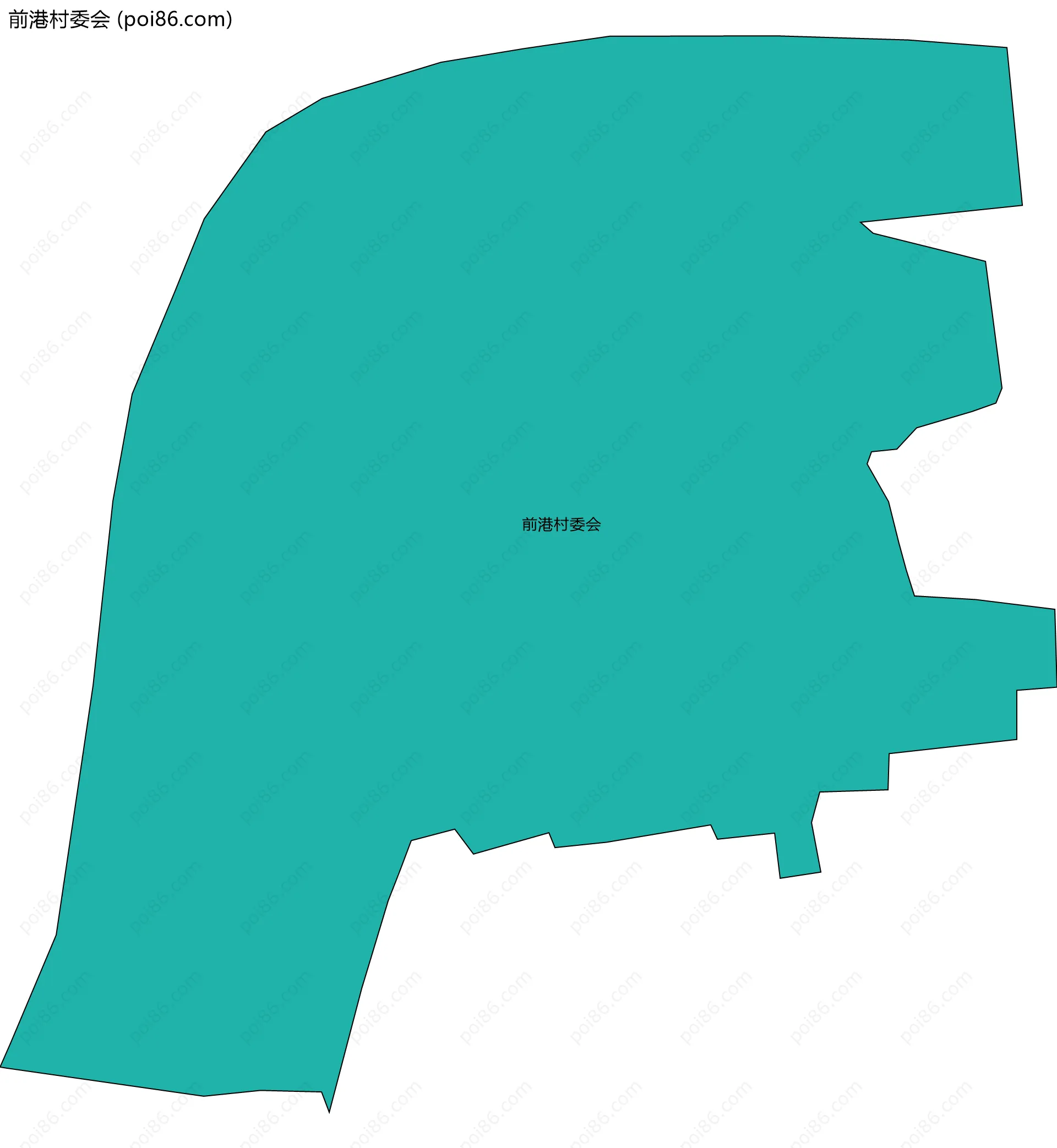 前港村委会边界地图