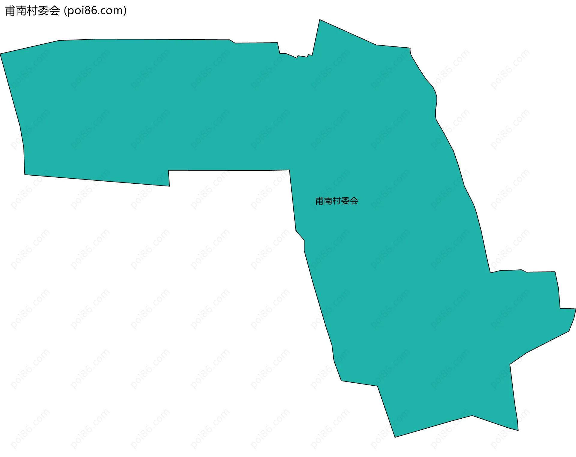 甫南村委会边界地图