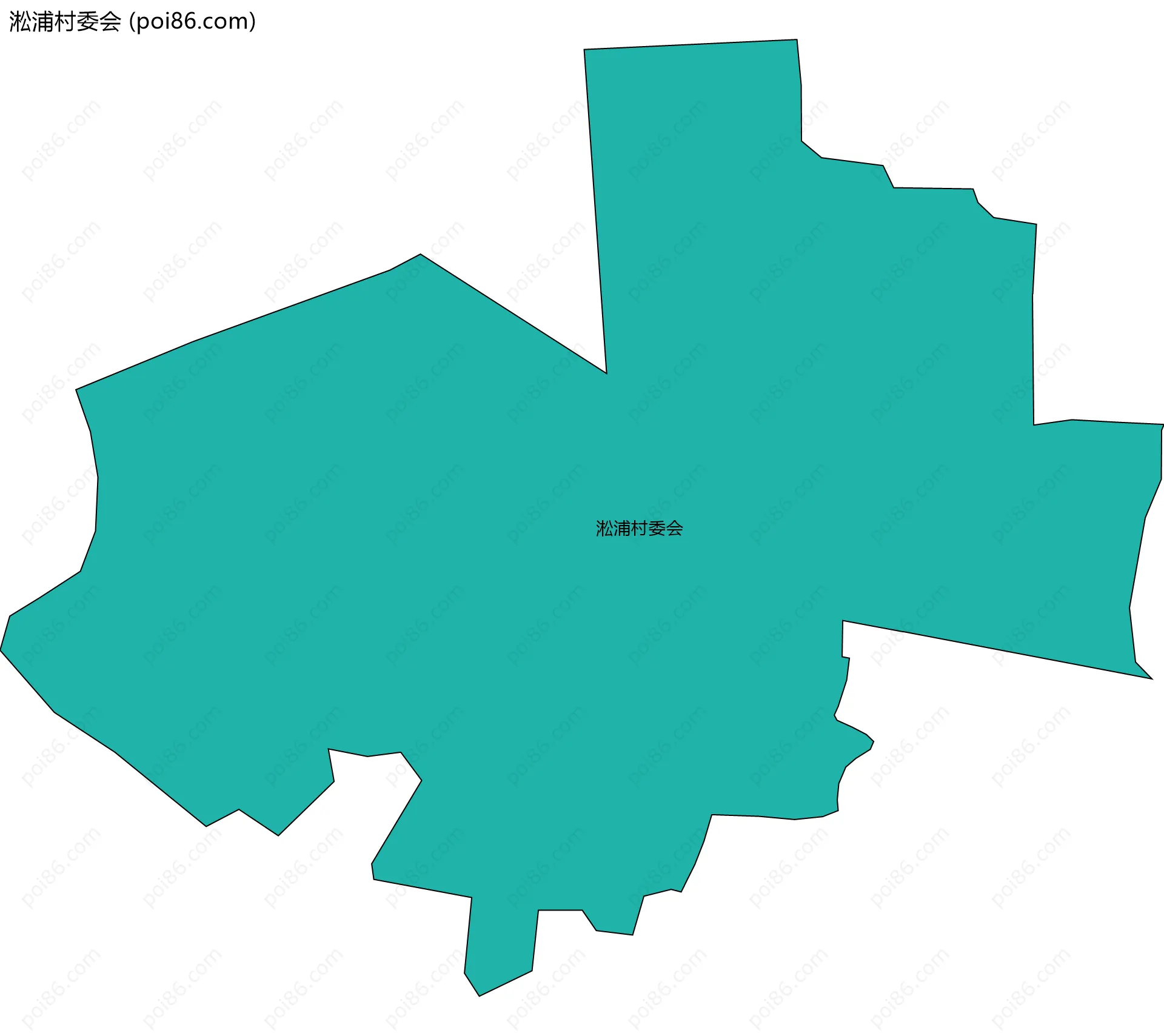 淞浦村委会边界地图