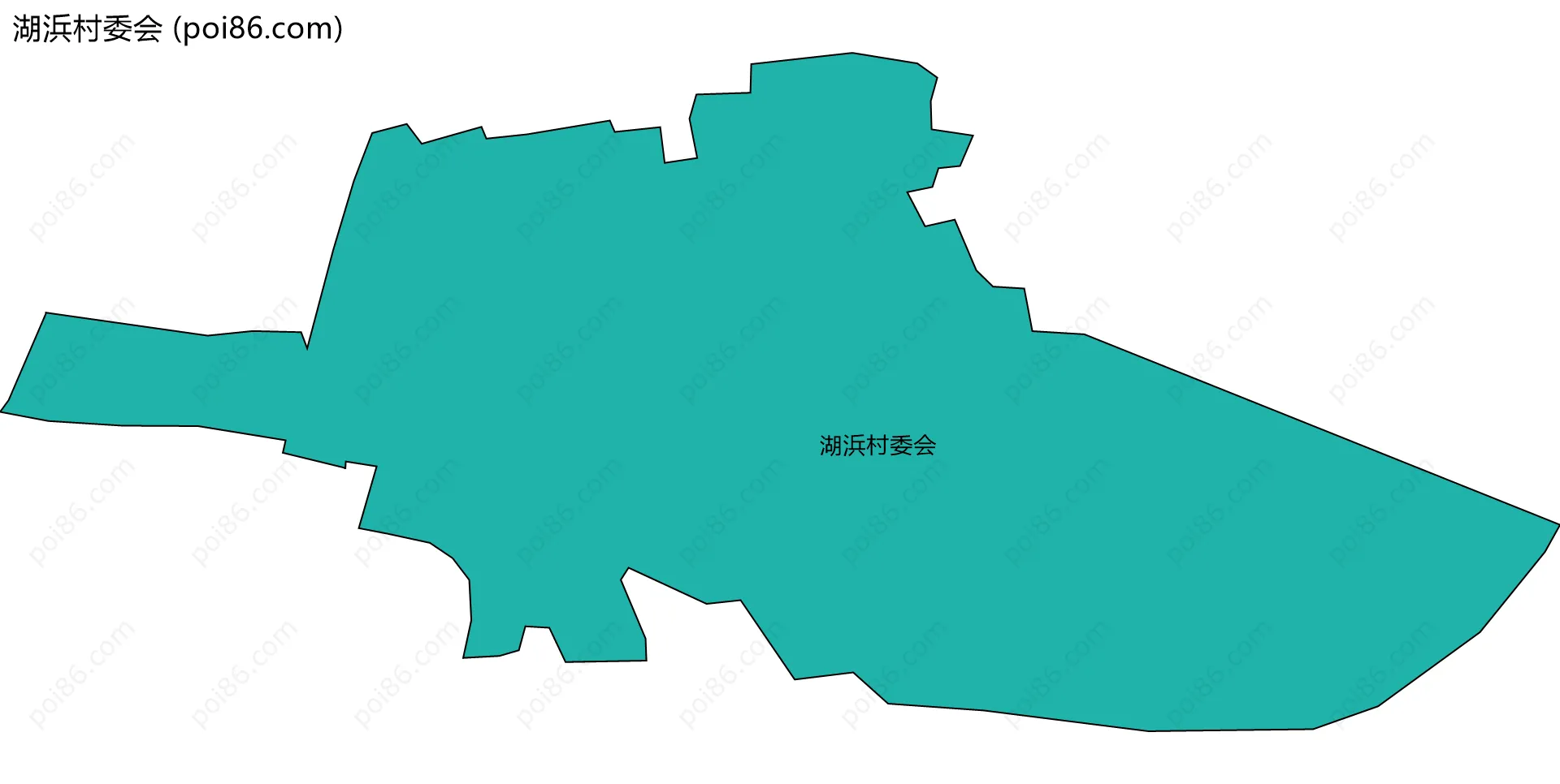 湖浜村委会边界地图