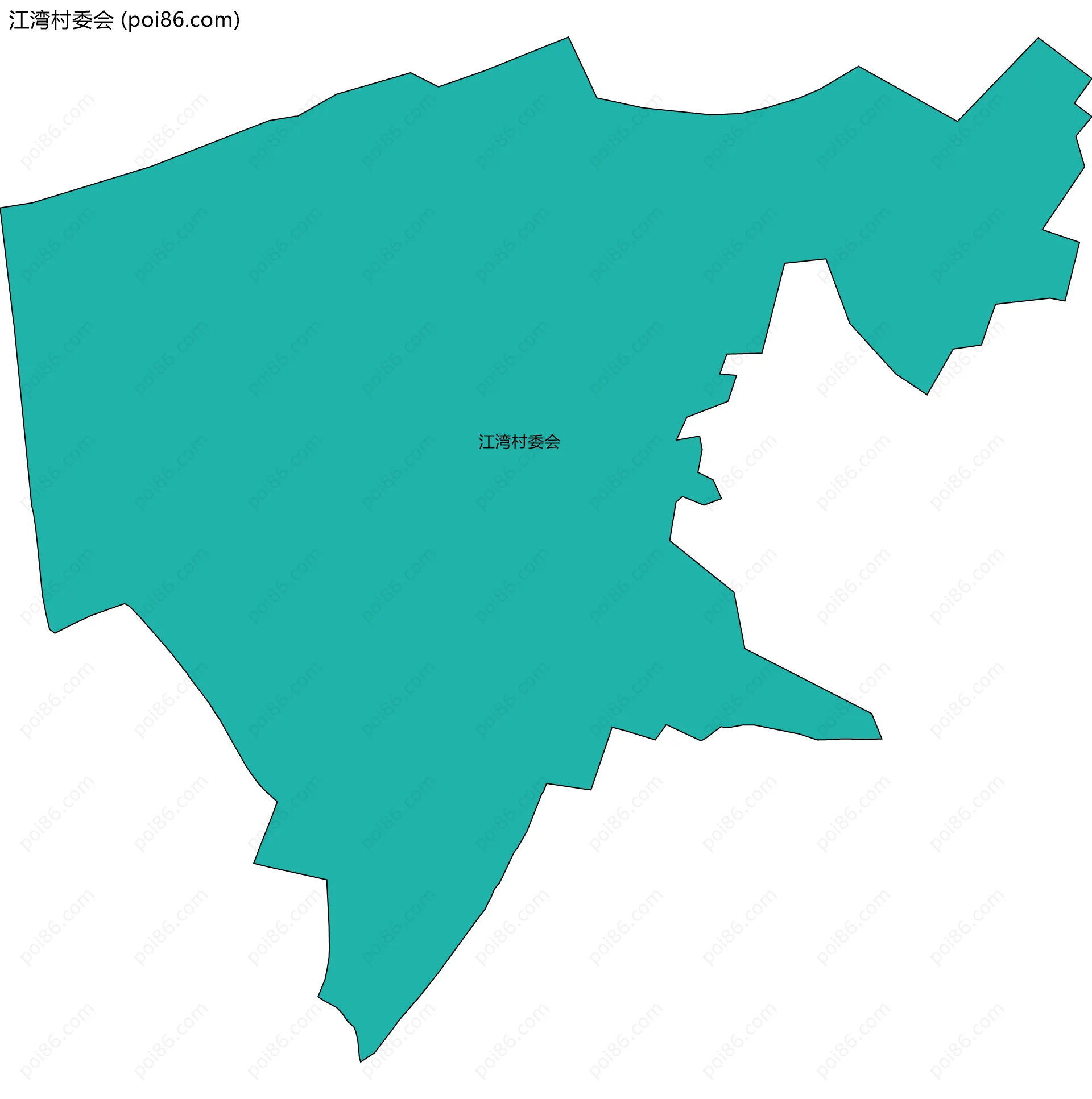 江湾村委会边界地图