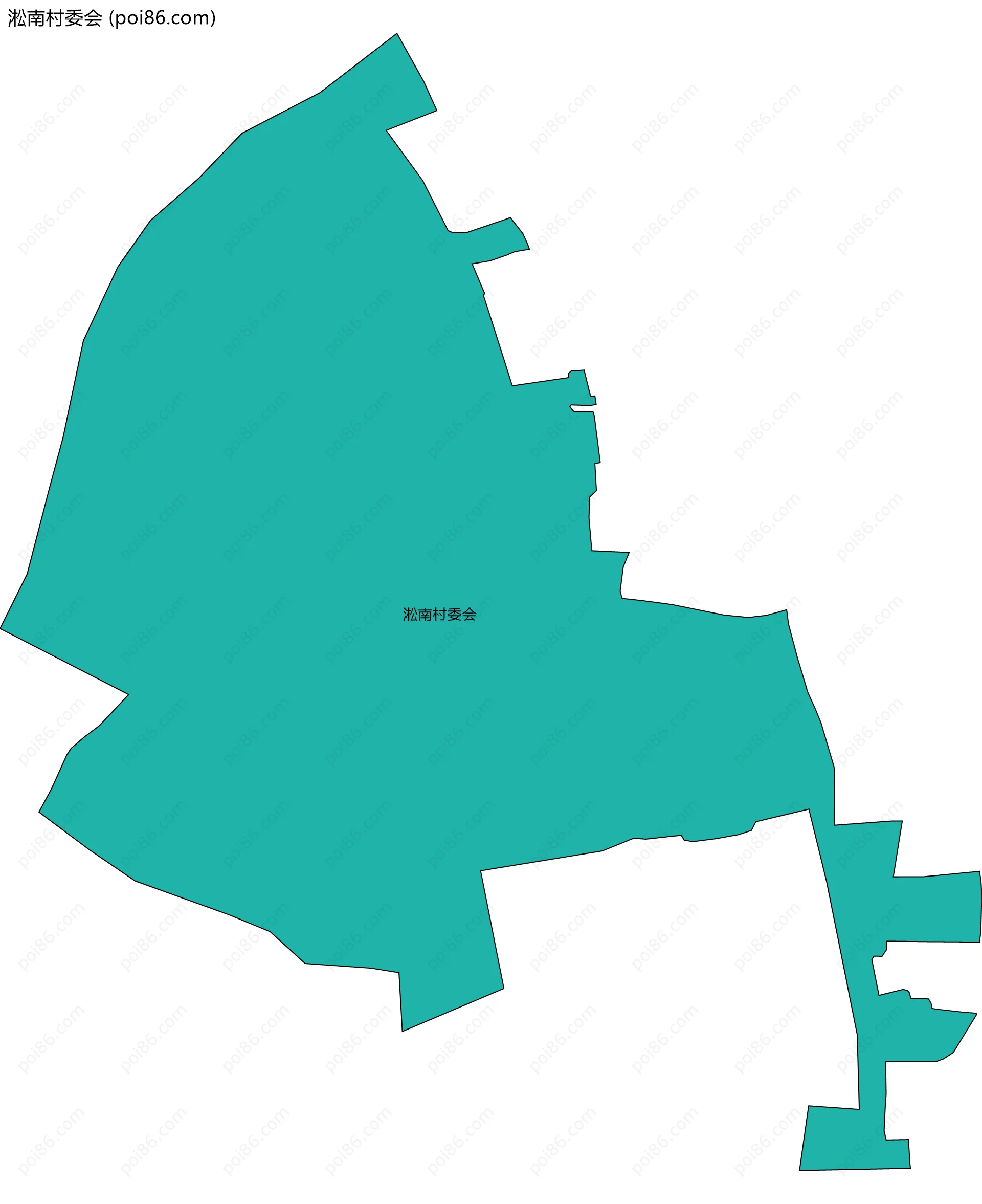 淞南村委会边界地图