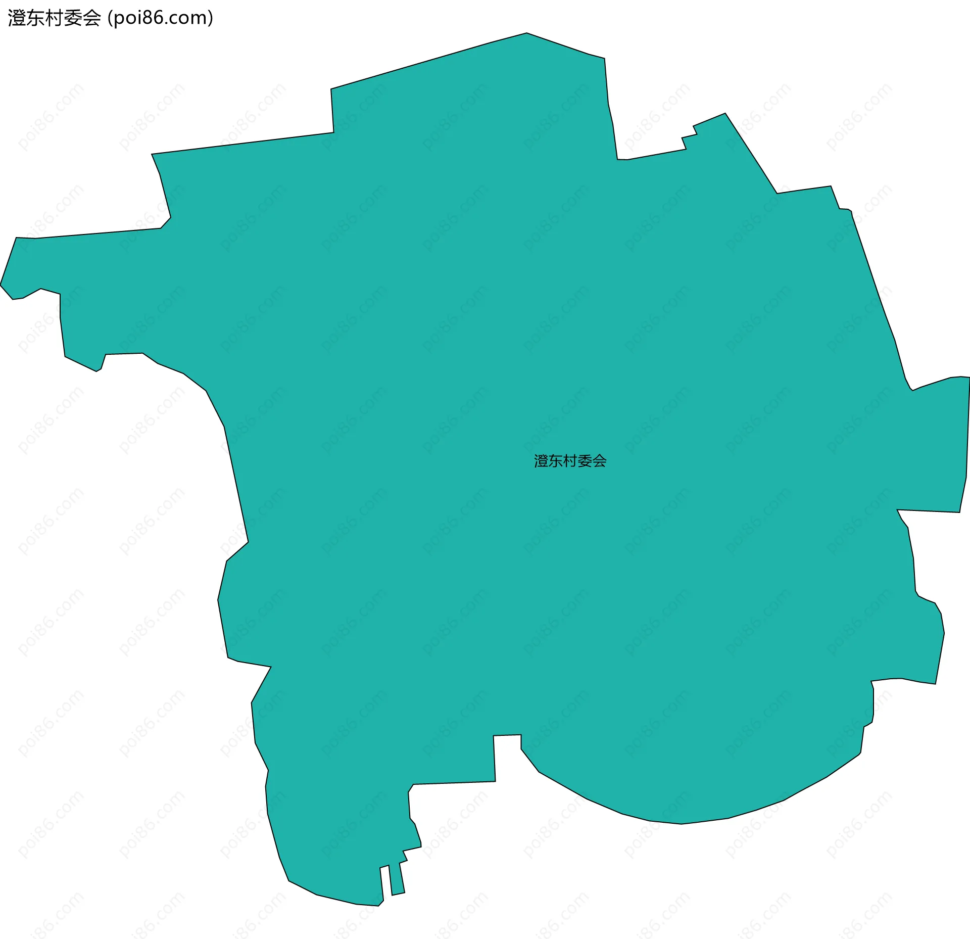 澄东村委会边界地图