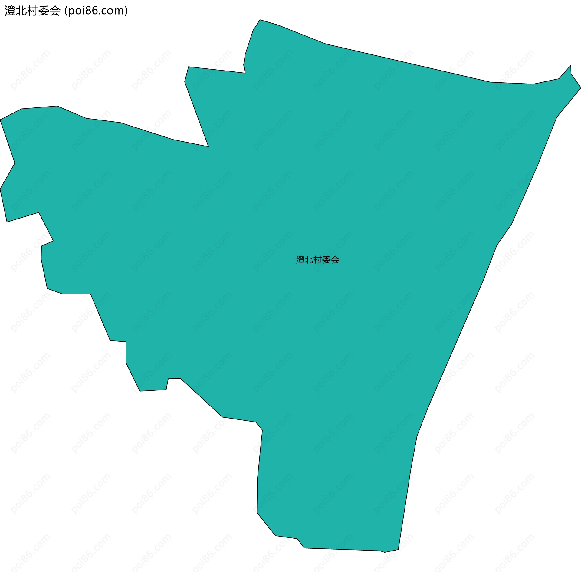 澄北村委会边界地图
