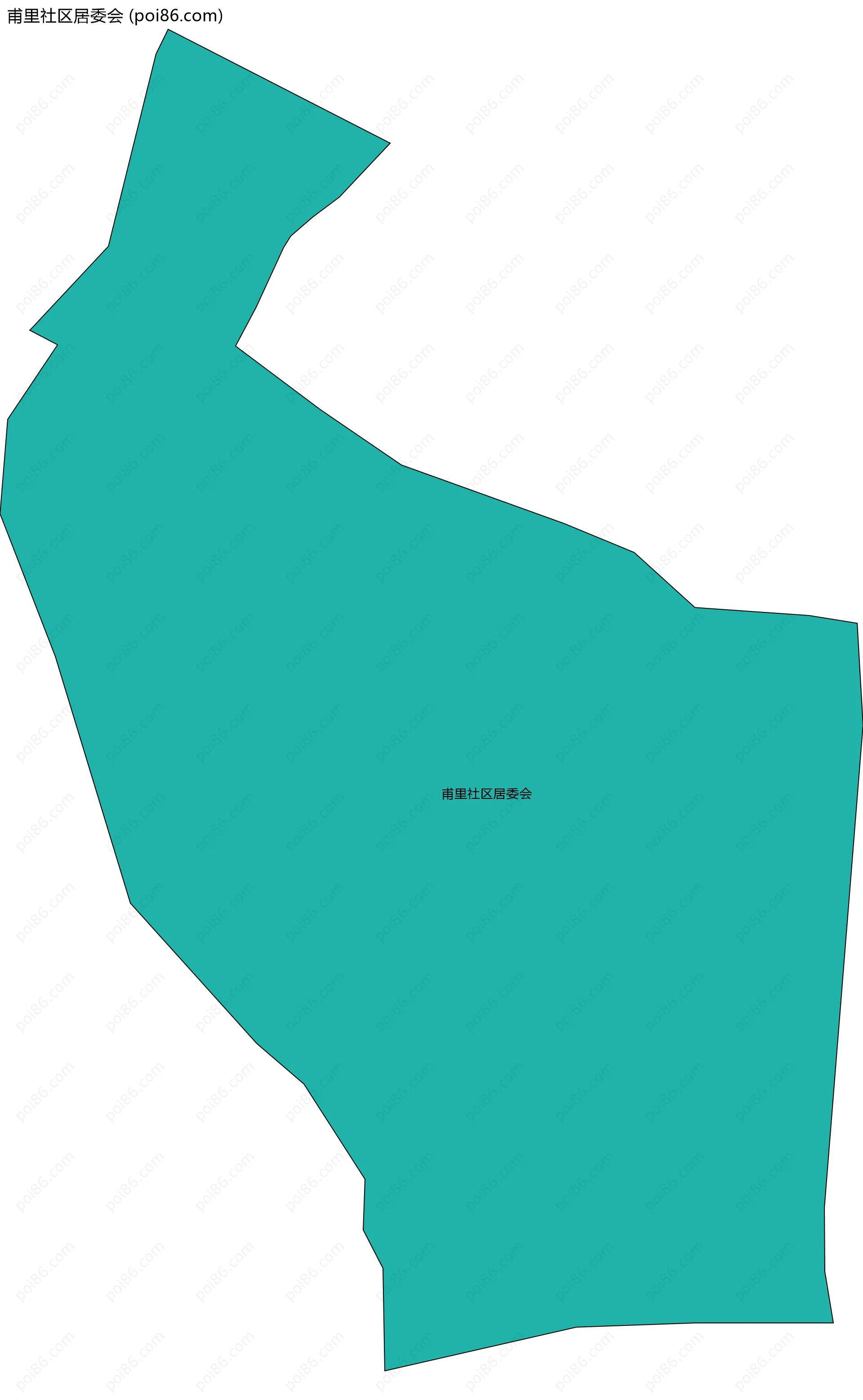 甫里社区居委会边界地图