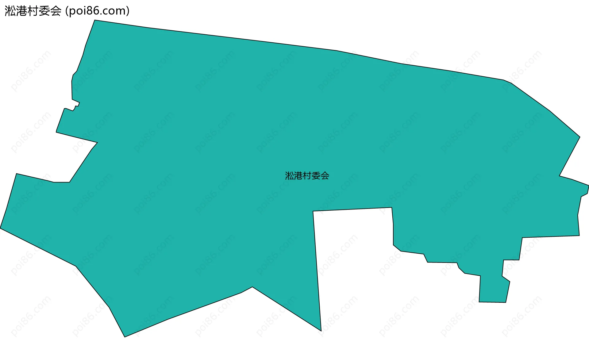 淞港村委会边界地图