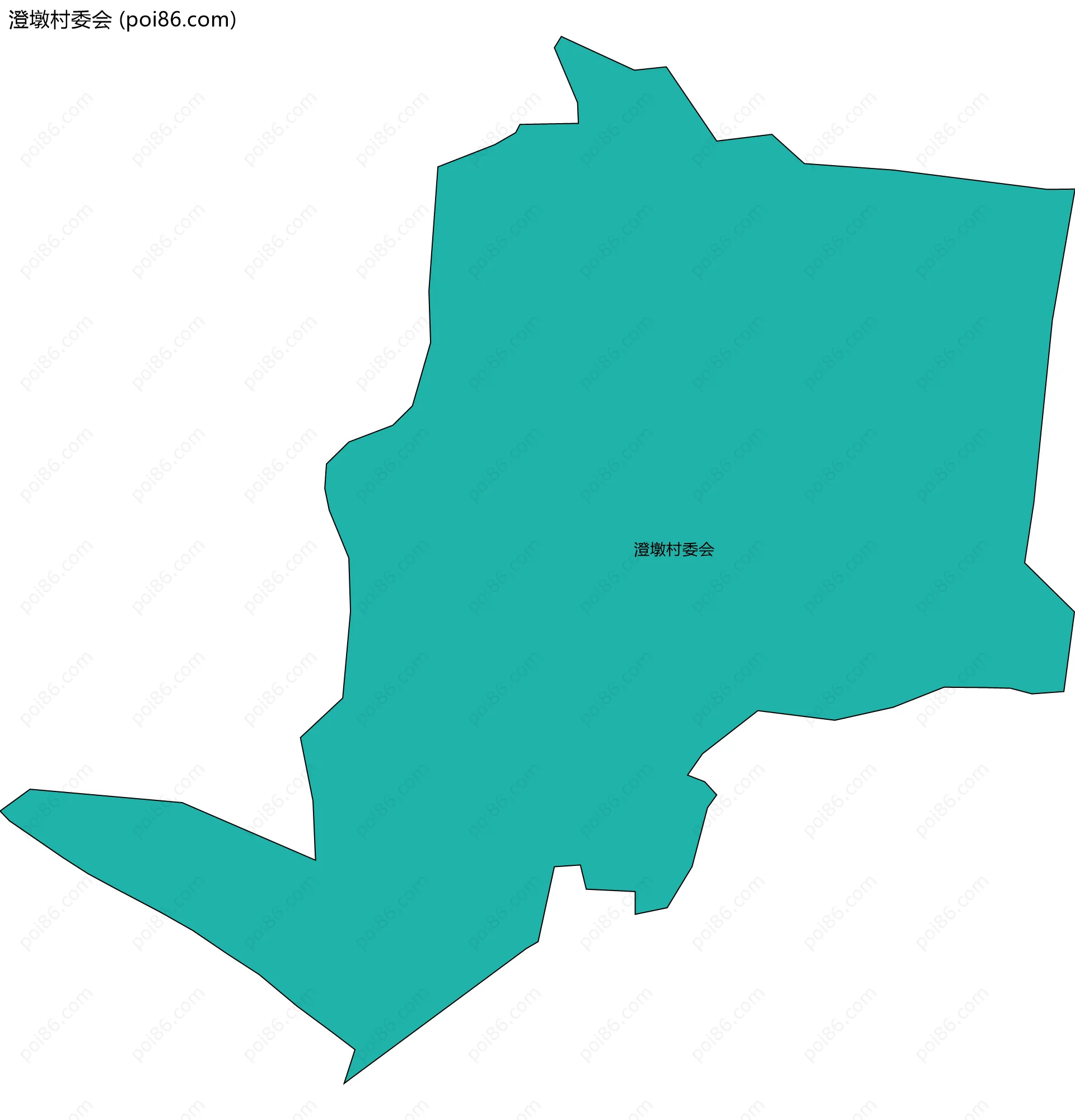 澄墩村委会边界地图