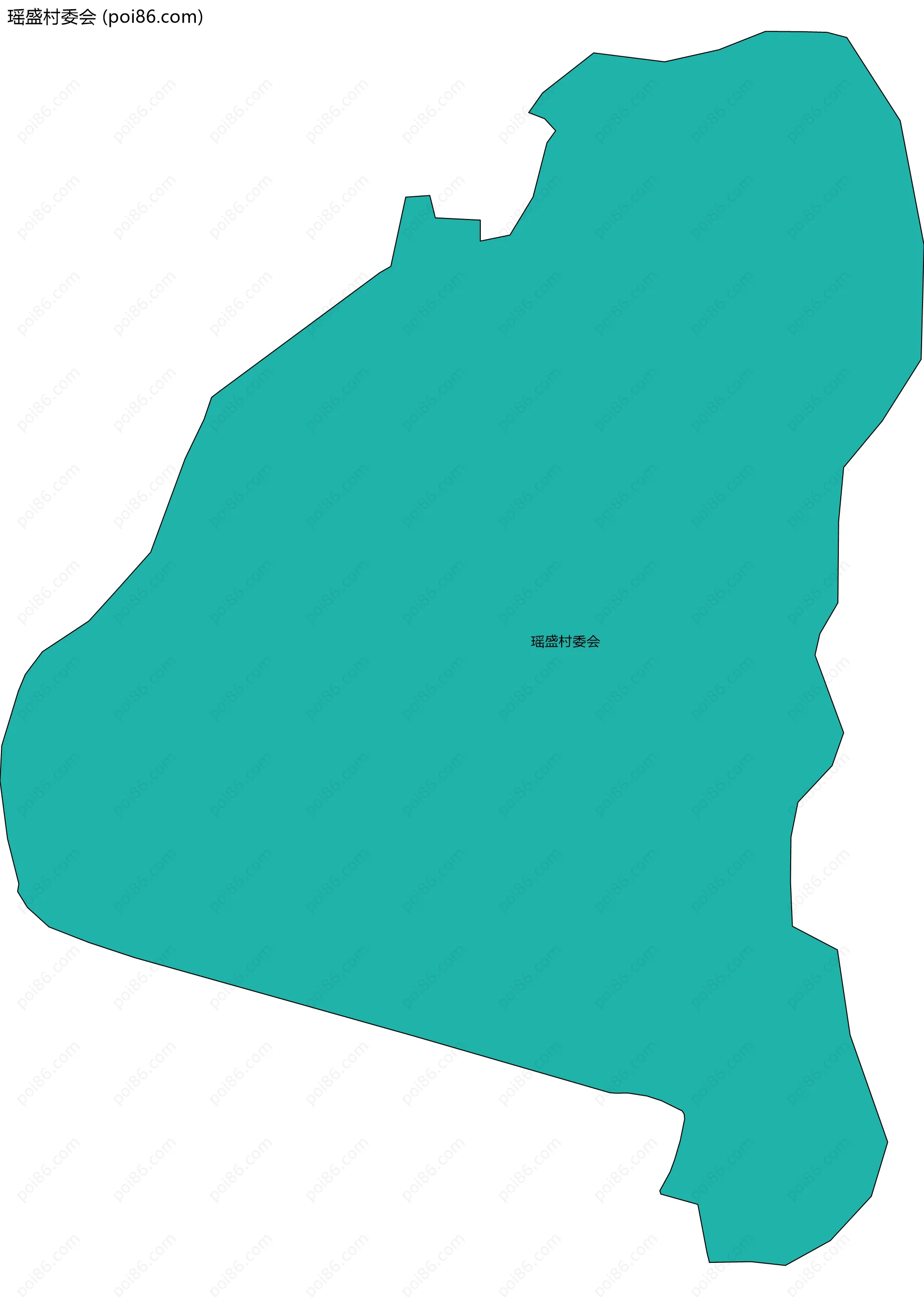 瑶盛村委会边界地图
