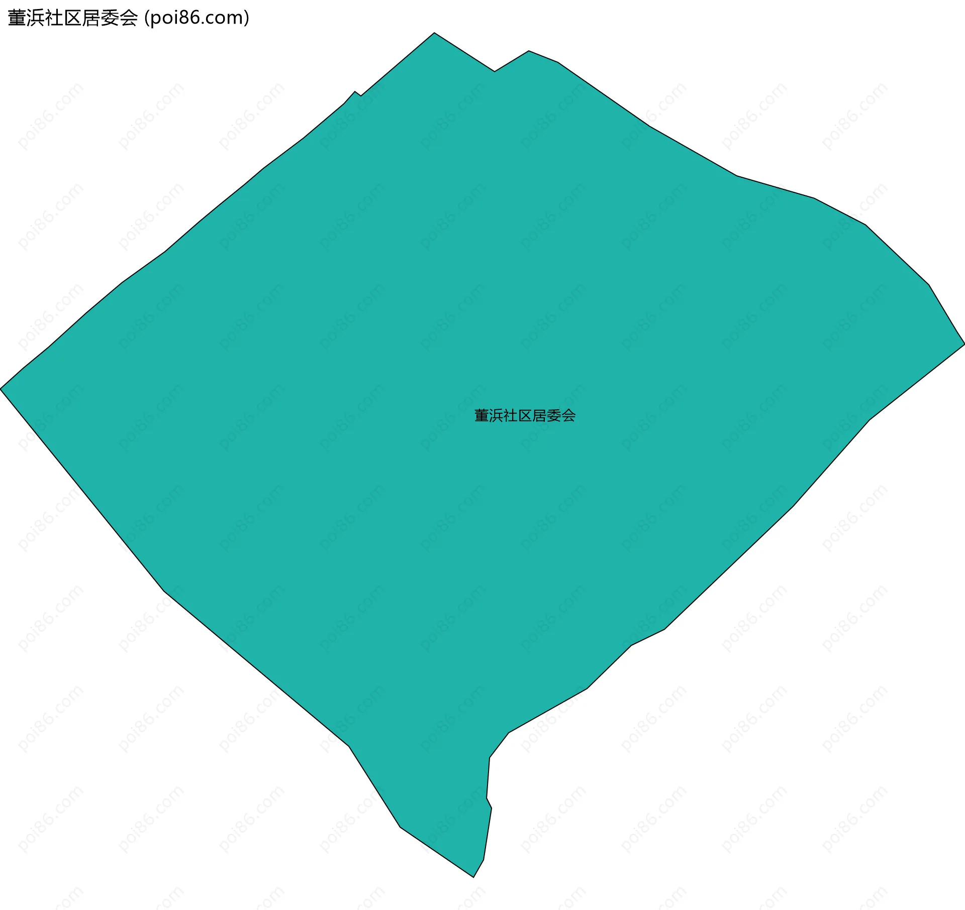 董浜社区居委会边界地图