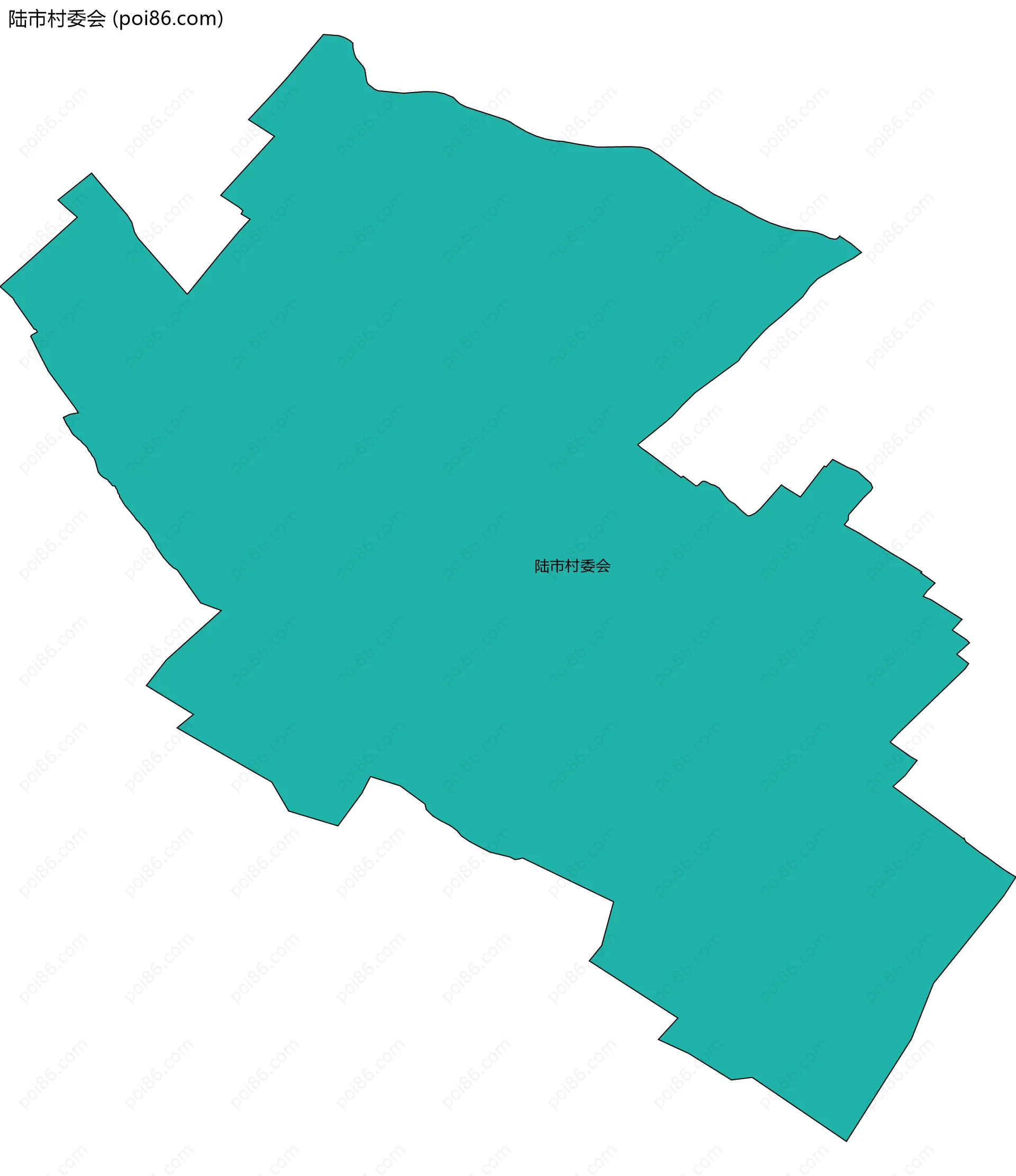 陆市村委会边界地图