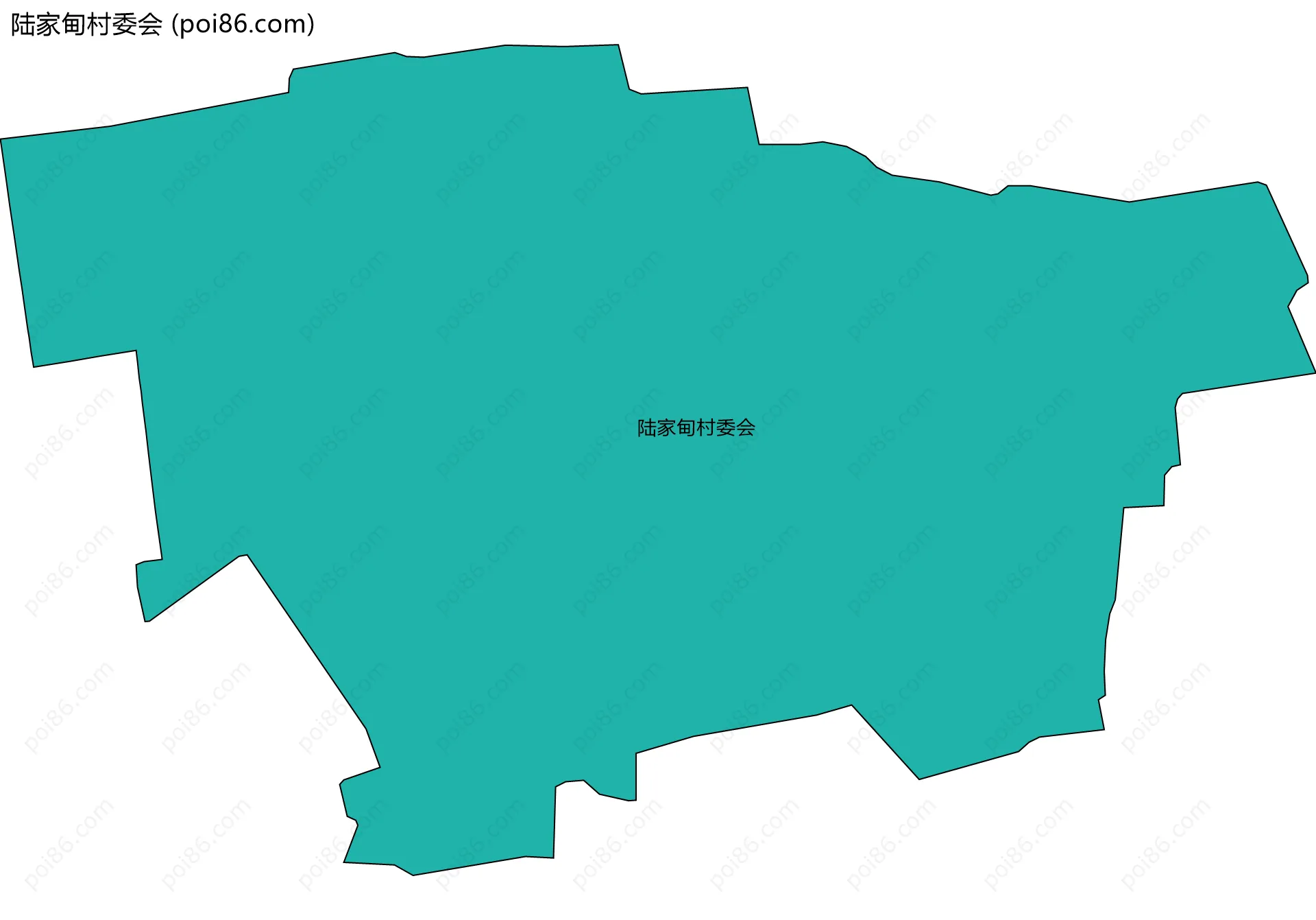 陆家甸村委会边界地图