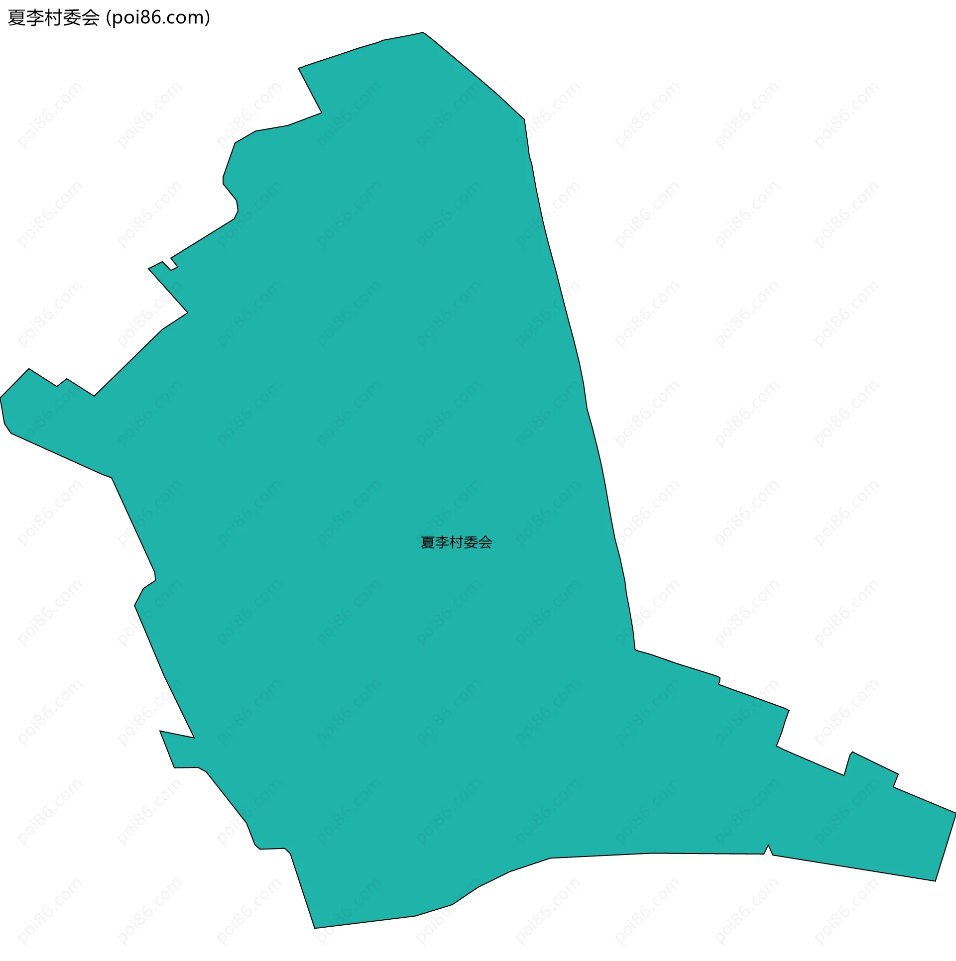 夏李村委会边界地图