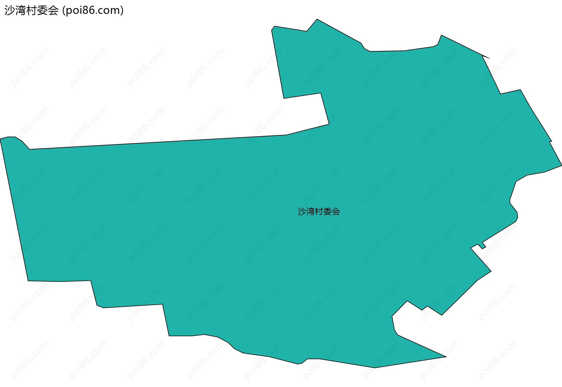 沙湾村委会边界地图